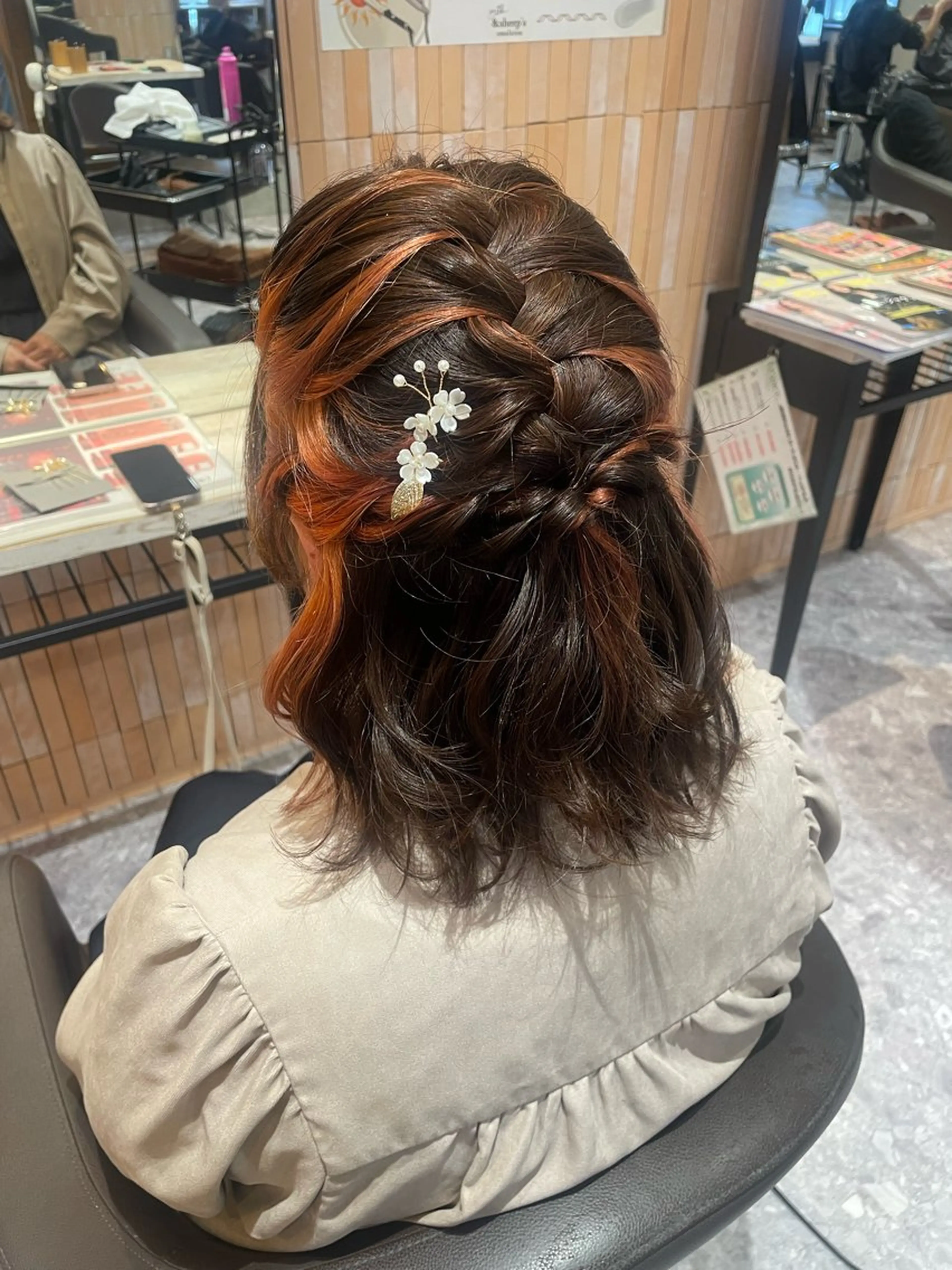 ミディアム ヘアアレンジ 髪質改善カラー🌈✨ 加藤 愛のヘアスタイル