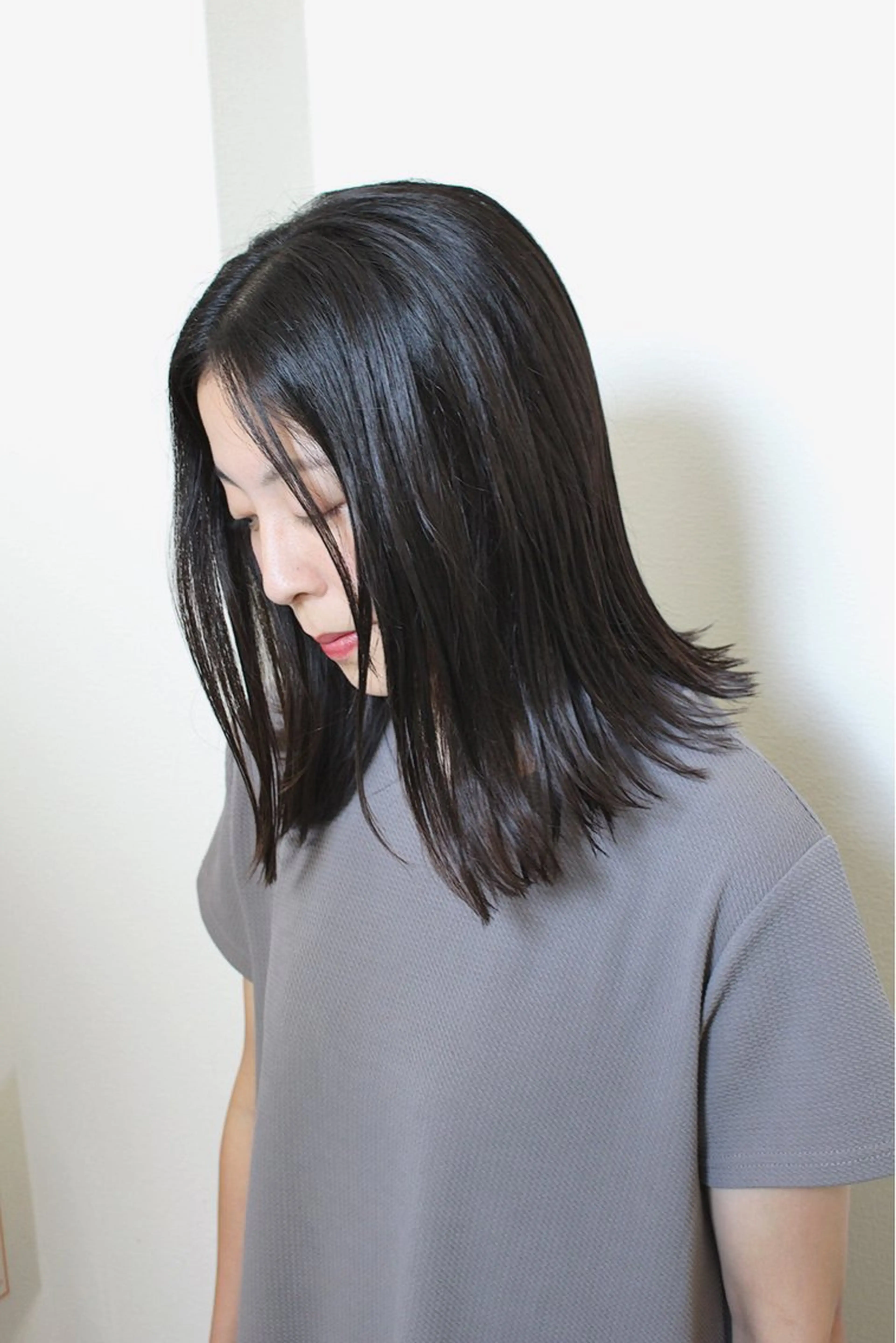 ミディアム 外ハネヘア トリートメント 土居 正季のヘアスタイル