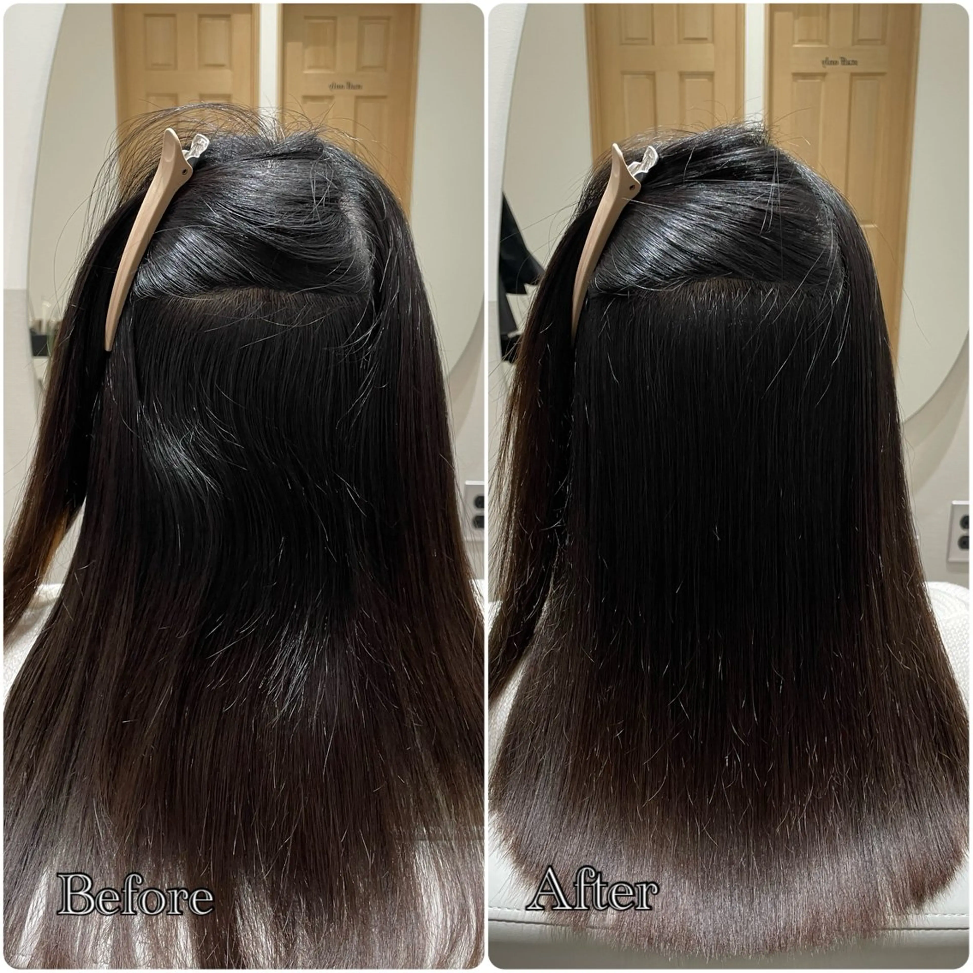 【梅雨対策☔️】艶髪ストレート(縮毛矯正)+似合わせカットの写真