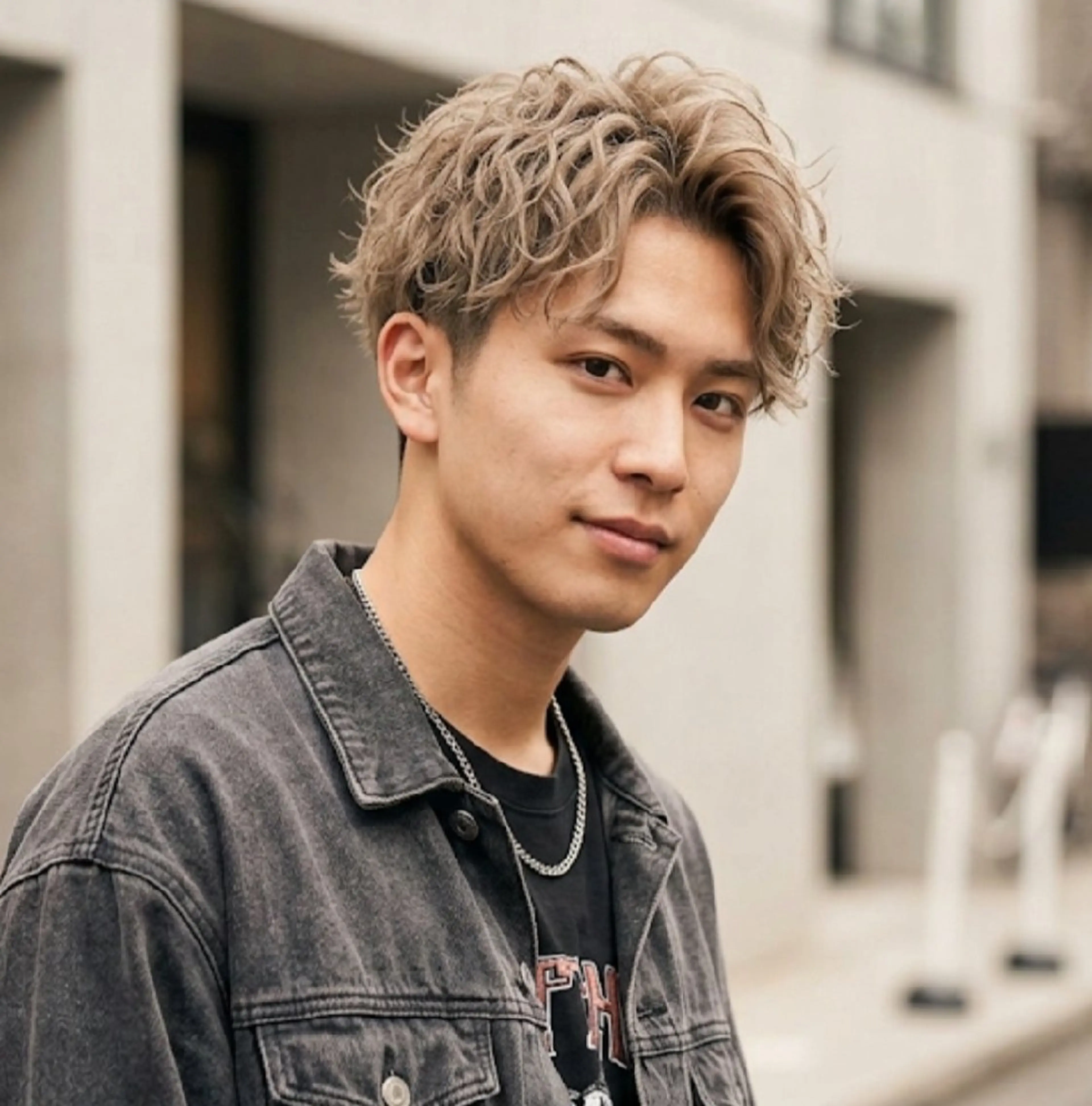 パーマ メンズ ショート カラー メンズブリーチ メンズハイトーン メンズパーマ ブリーチ ハイトーンカラー カット パーマ トリートメント YOKUTO/パーマ ︎/当日予約⭕️のヘアスタイル