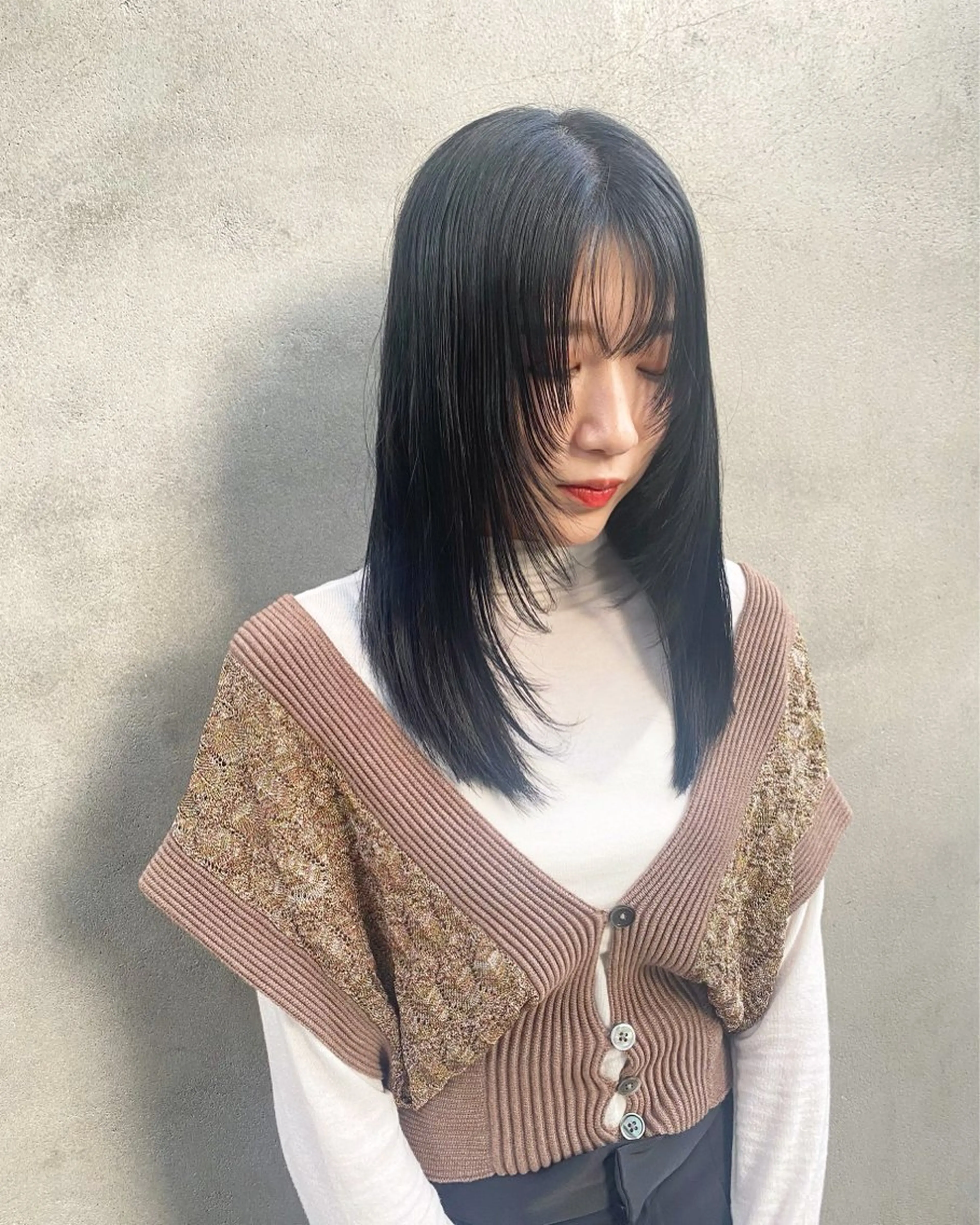 ロング カラー レイヤーカット トリートメント カット ヘアカラー トリートメント SHICENEケイ レイヤーカット🦋のヘアスタイル