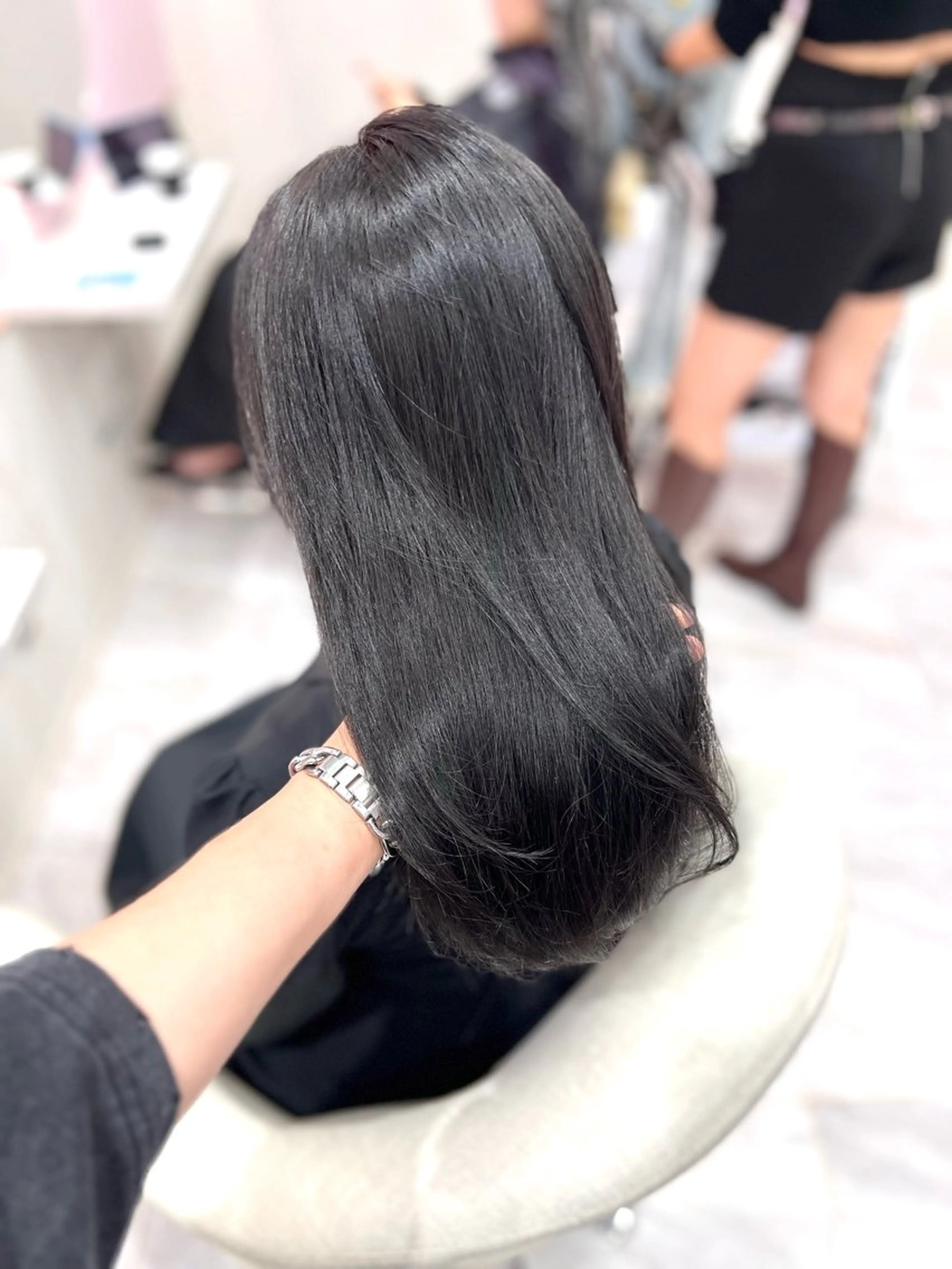 ロング 韓国/縮毛矯正/ カンタのヘアスタイル