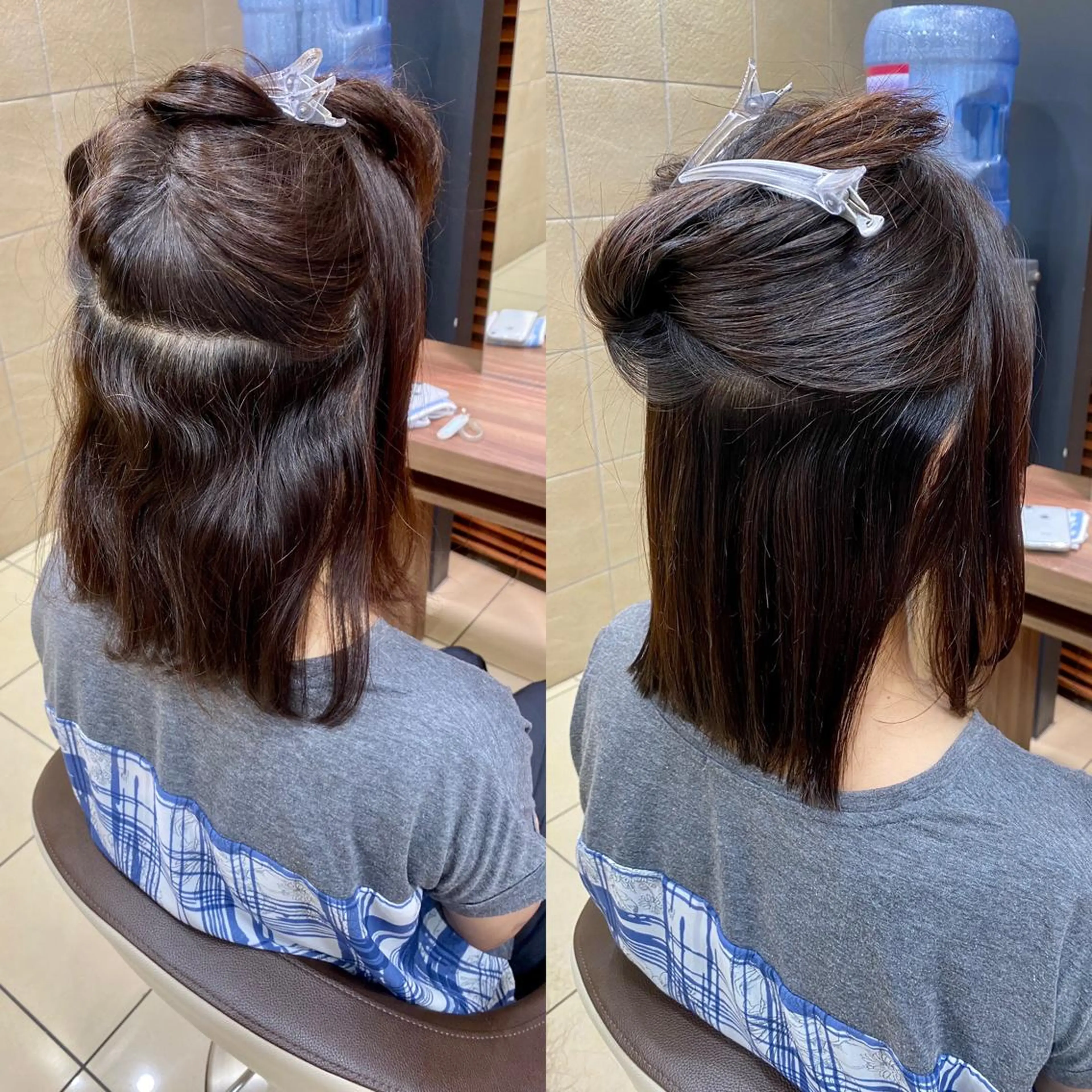 ミディアム パーマ 縮毛矯正 トリートメント 髪質改善特化美容師 小林和哉のヘアスタイル