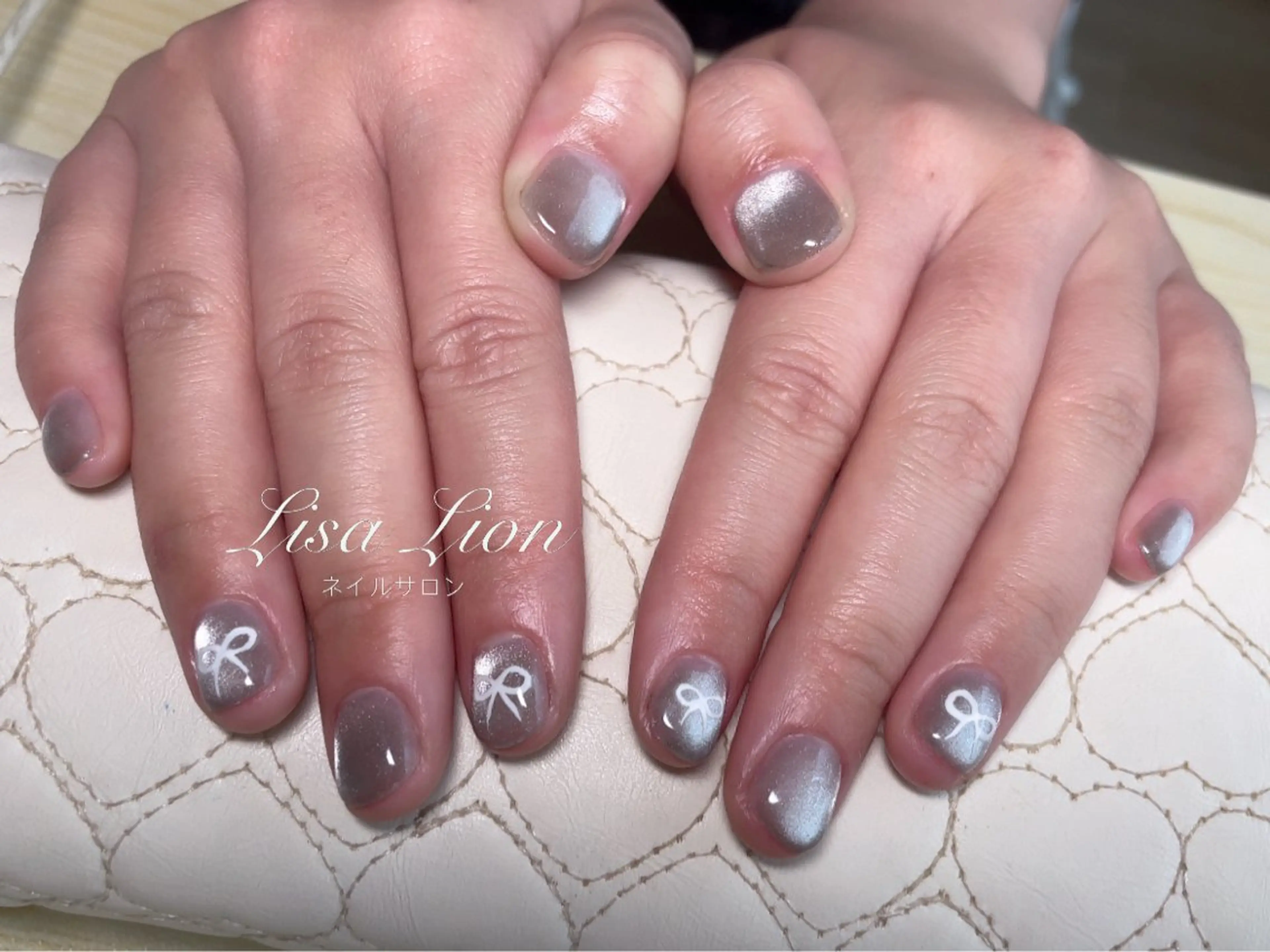 ネイル マグネットネイル マグネットワンカラー ワンカラーネイル ハンドネイル りん☆.:*๑ Nailのネイルデザイン