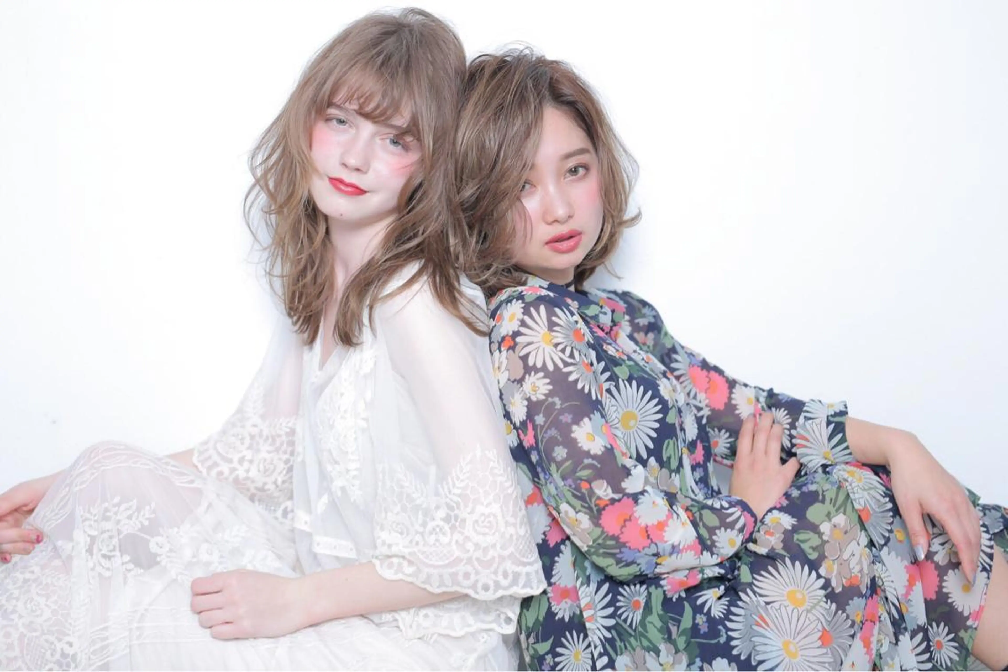 カラー パーマ ヘアアレンジ ハイライトカラー オリーブカラー 髪質改善 mihoko/ ニュアンスパーマのヘアスタイル