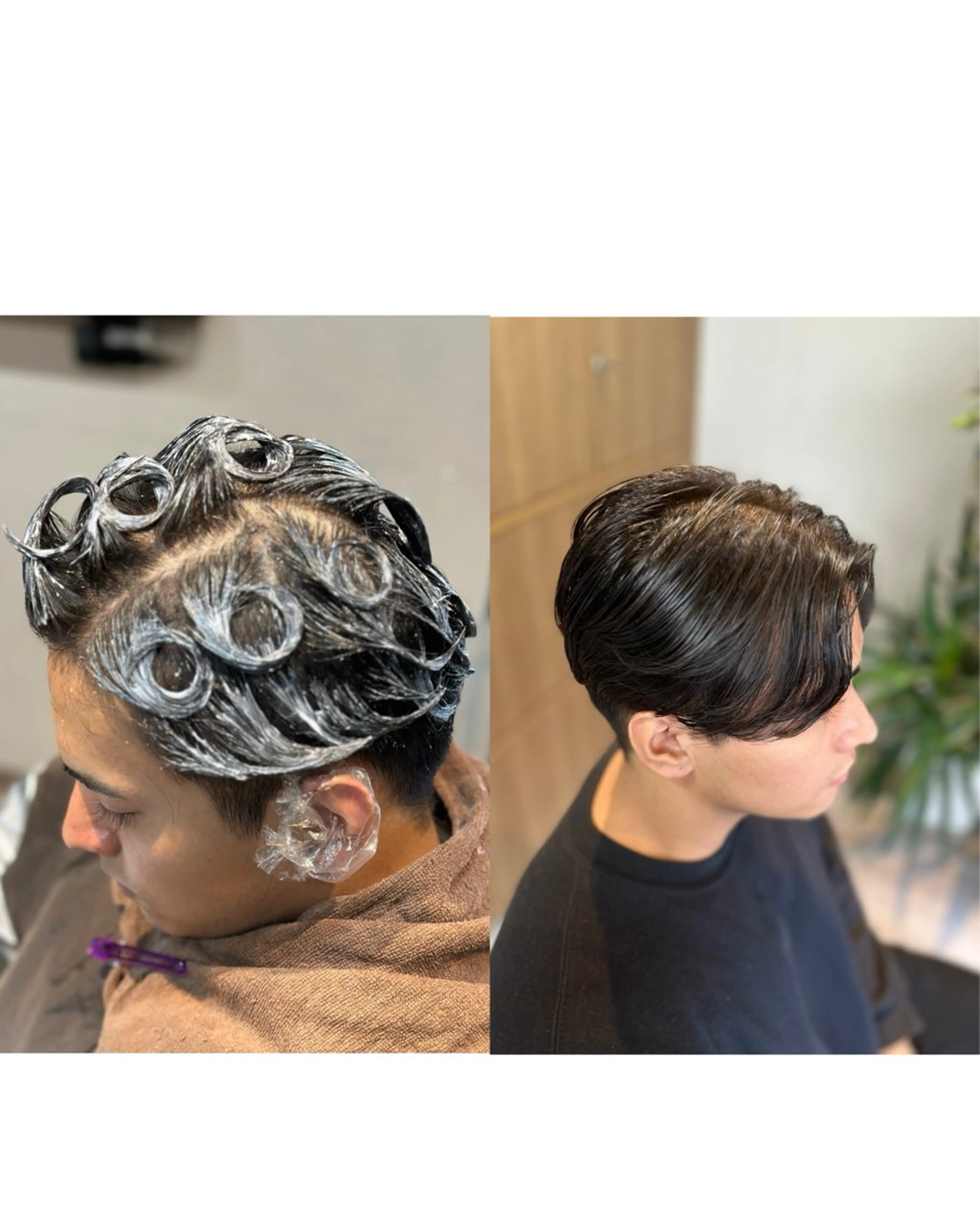 メンズカット＋曲がる縮毛矯正の写真