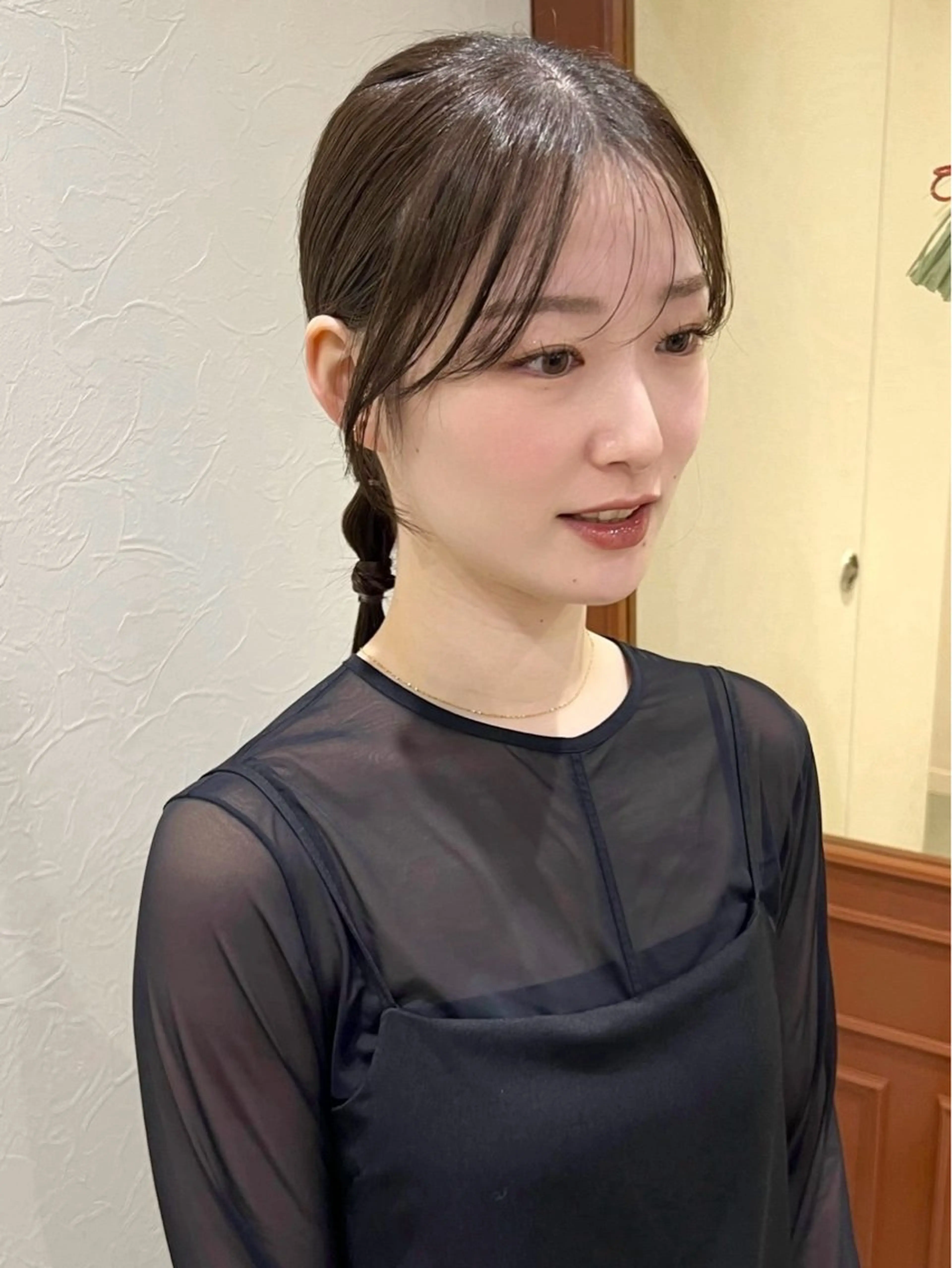 ロング カラー ブリーチ 透明感カラー グレージュ ブリーチなしカラー オリーブカラー ヘアカラー Kasumi /伏見 /髪質改善/ロングのヘアスタイル