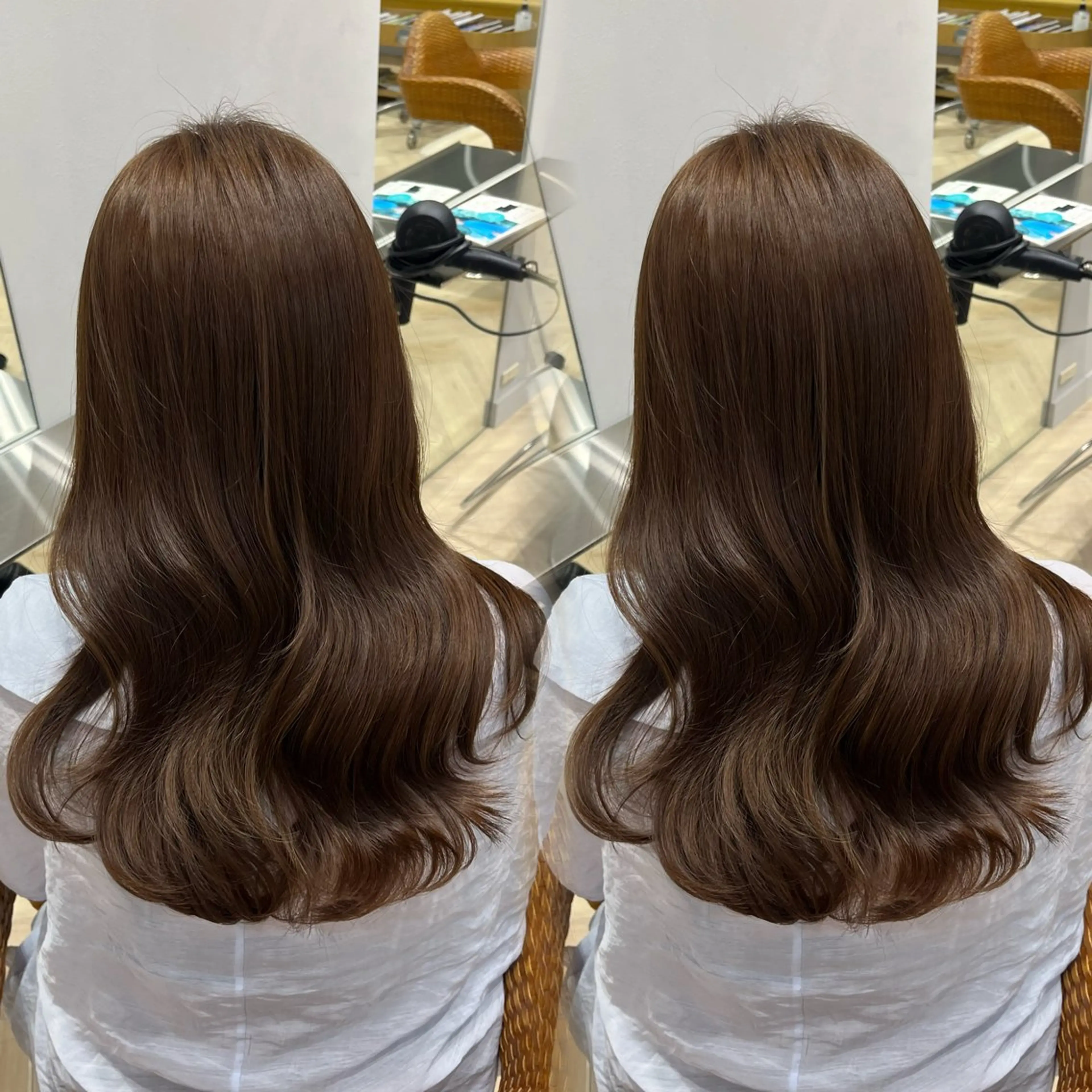 ロング カラー ヘアカラー 大久保 凜香のヘアスタイル