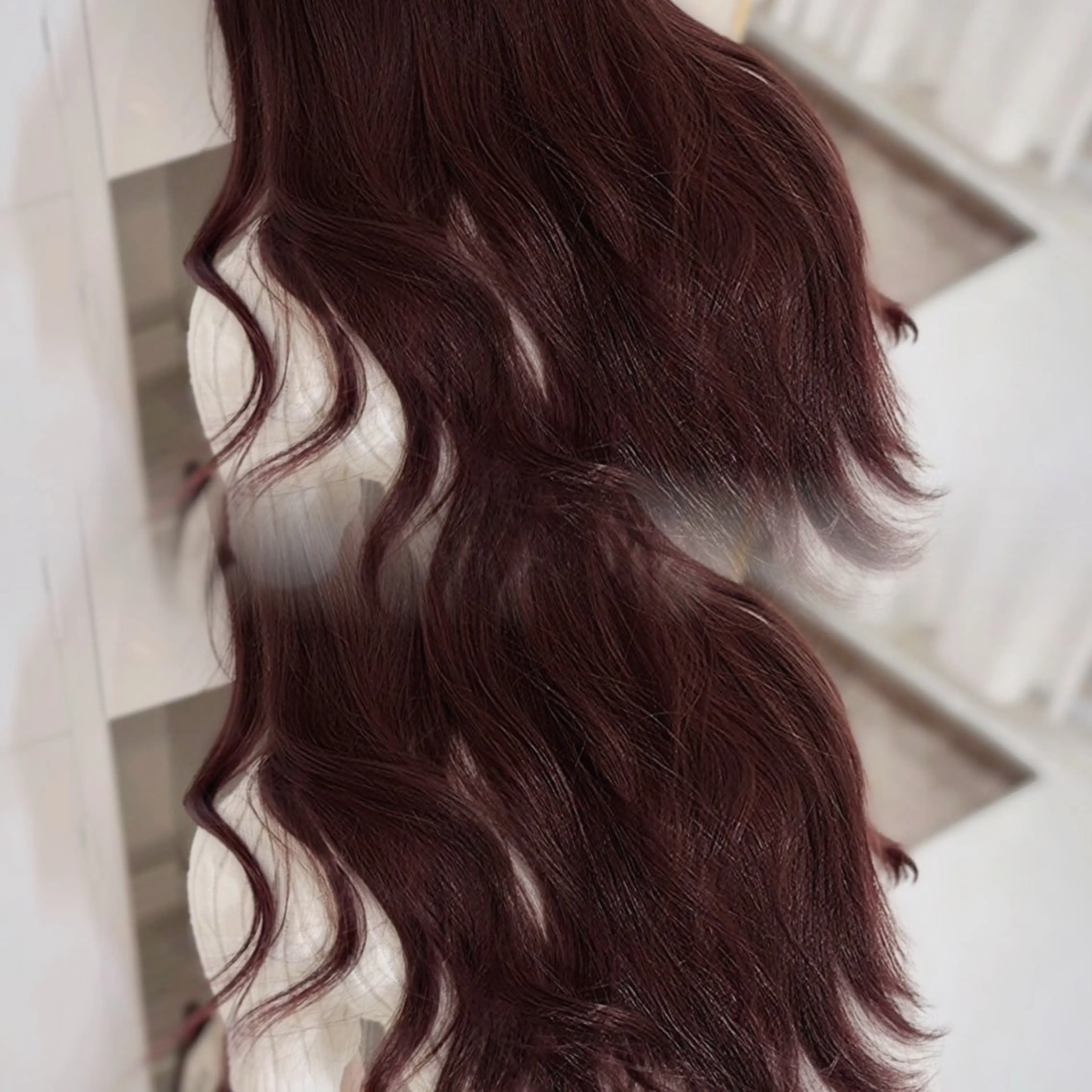 ロング カラー りほ/顔周りカット/ レイヤーカットのヘアスタイル