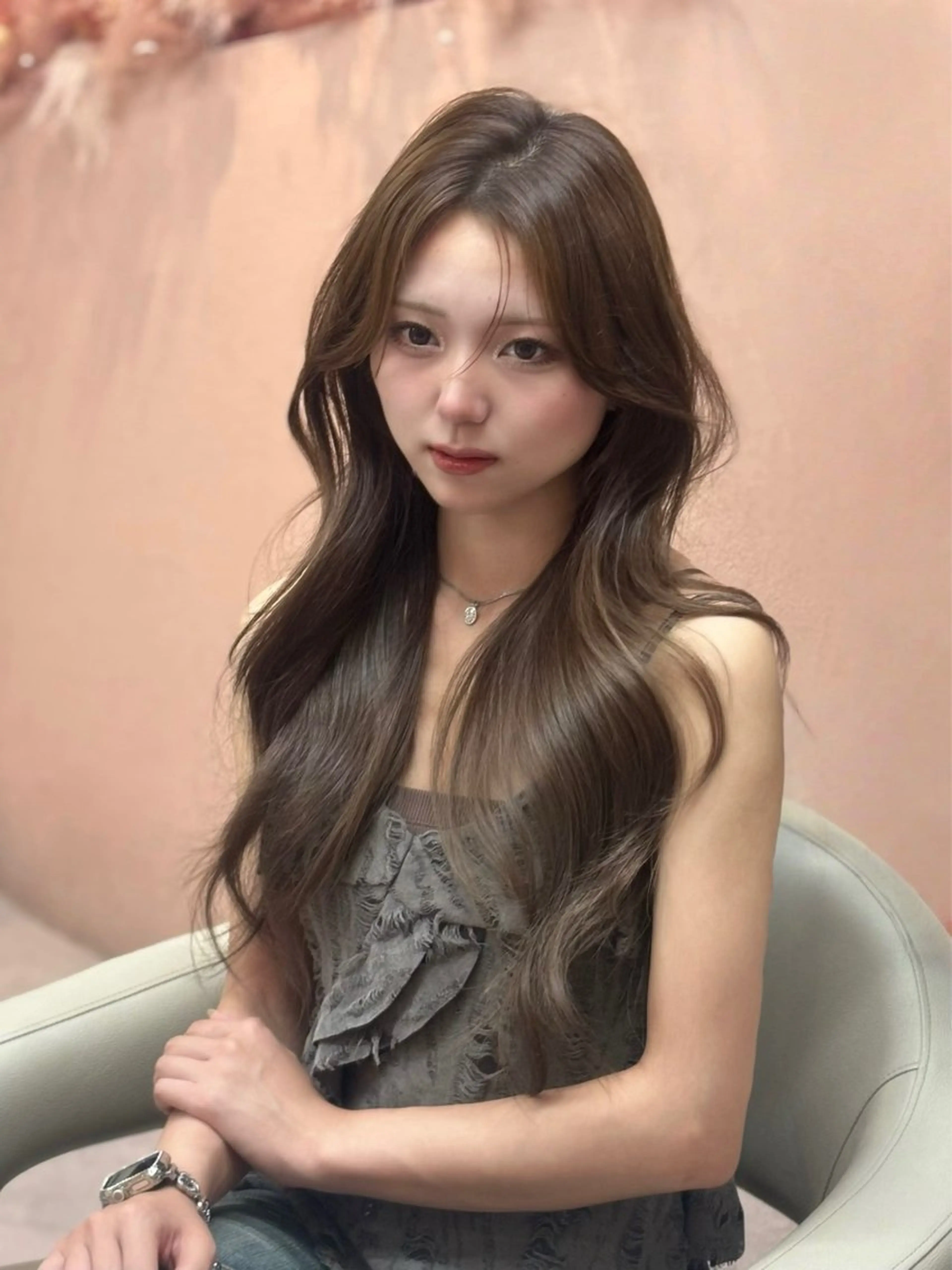 うる艶透明感抜群水光感カラー💎🪄＋お顔周りカット💇‍♀️♡̴⟡.˚の写真