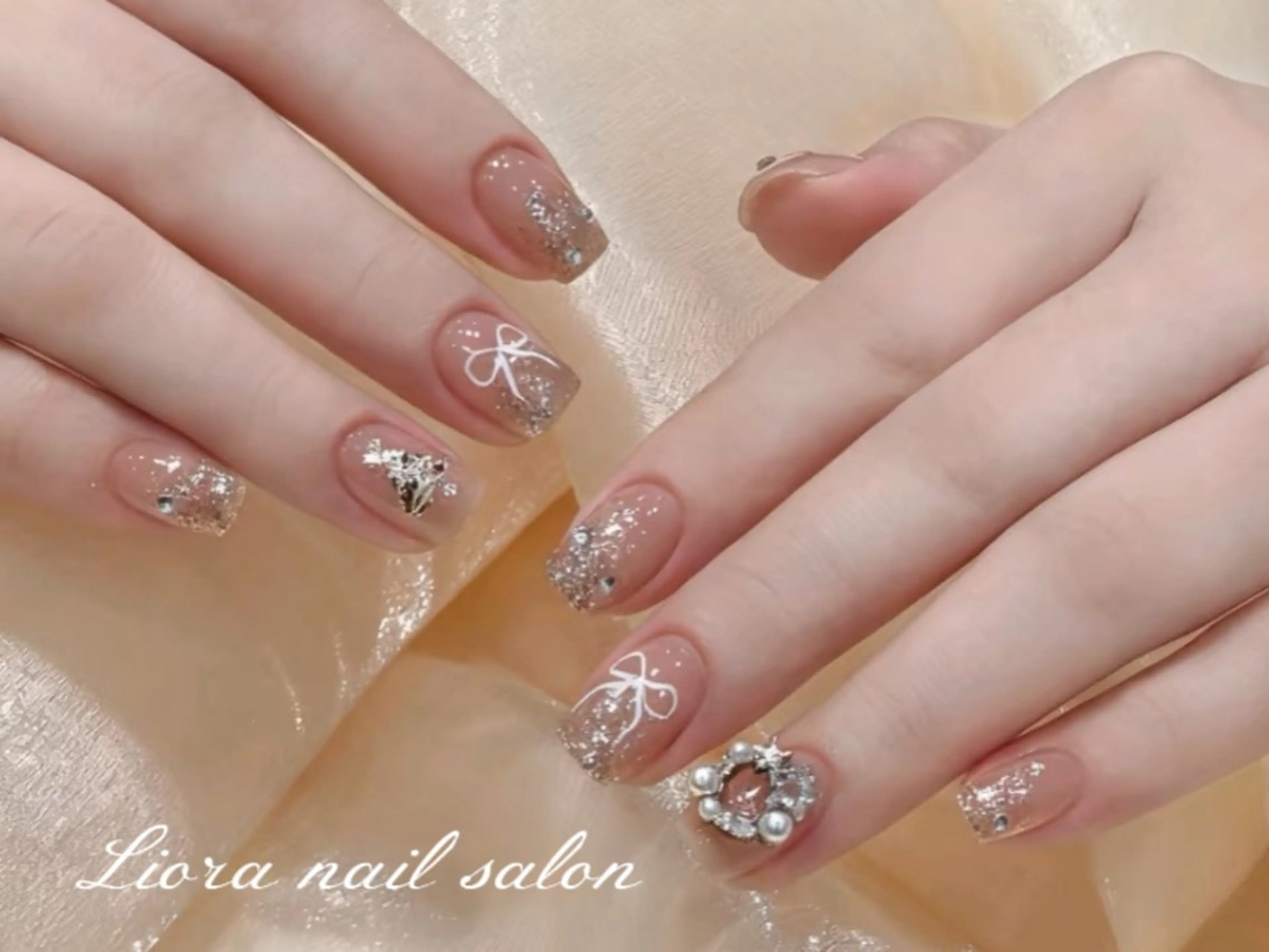 ネイル チークネイル フットネイル フレンチネイル ジェルネイル ガーリー ハンドネイル Liora nail スカルプ専門店のネイルデザイン