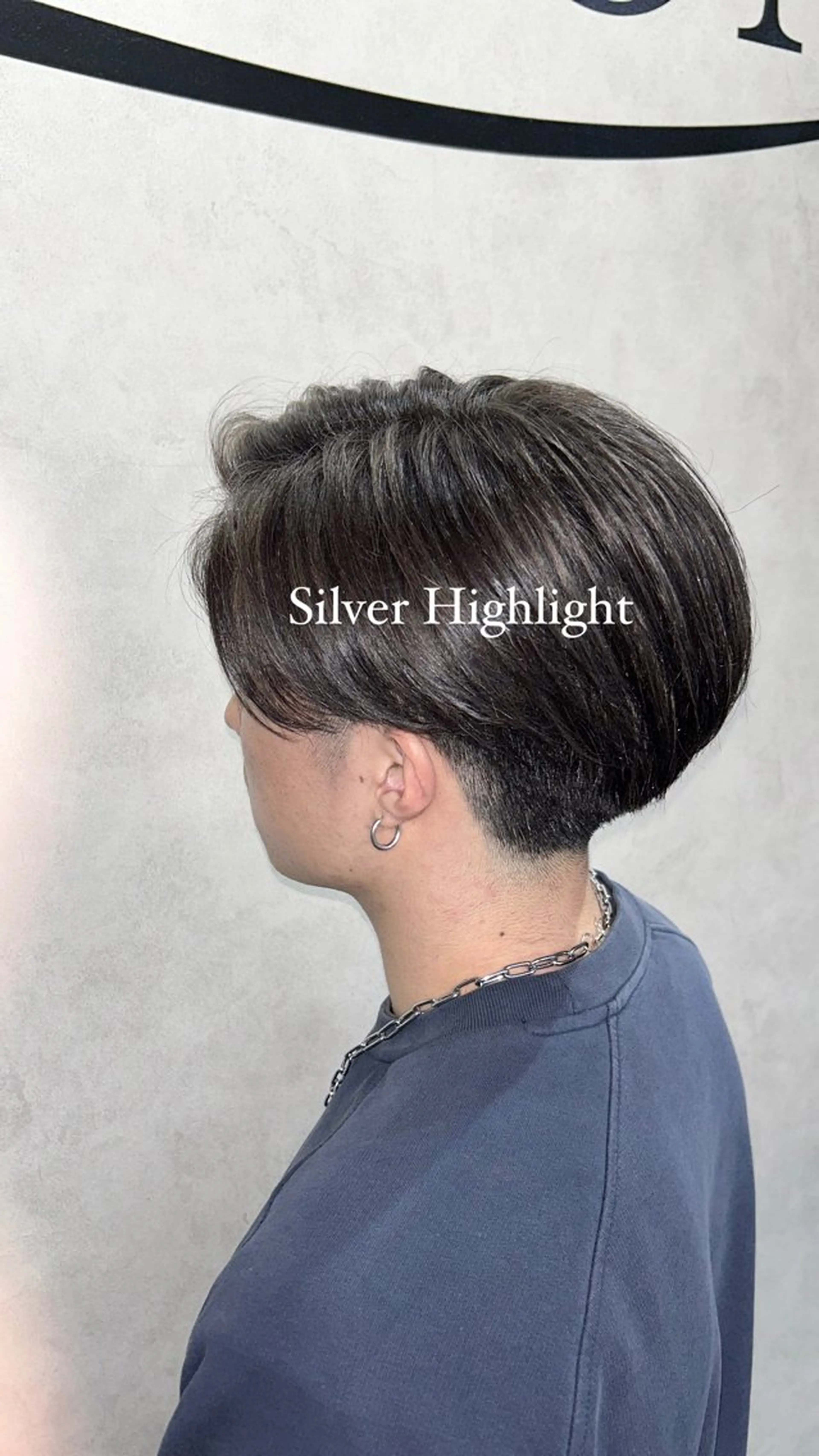 ショート カラー ハイライトカラー シルバー ハイライト 💎色落ち綺麗に白肌 ラベンダー💎りんのヘアスタイル