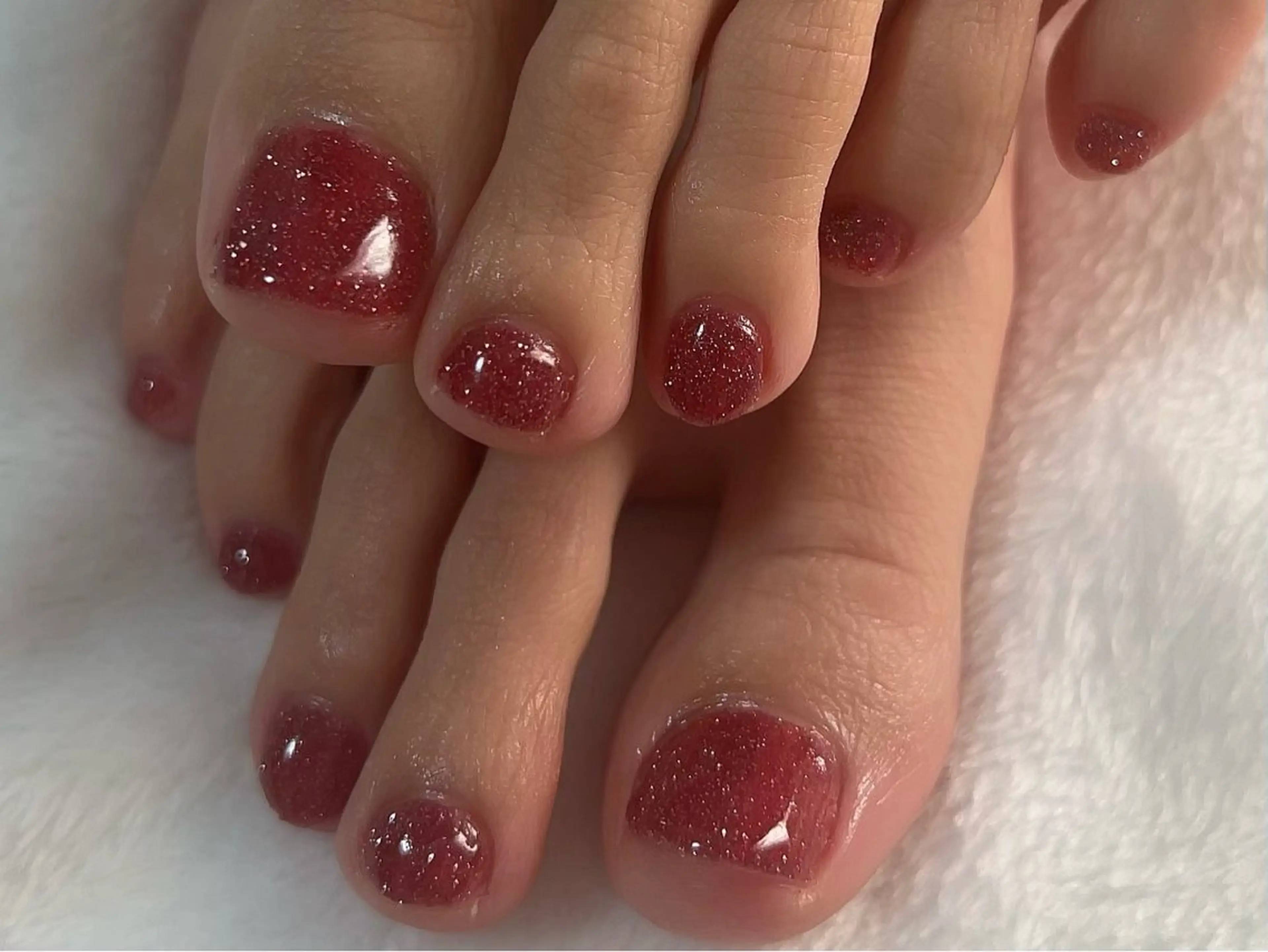 フットネイル  ワンカラー(オフ込み)の写真