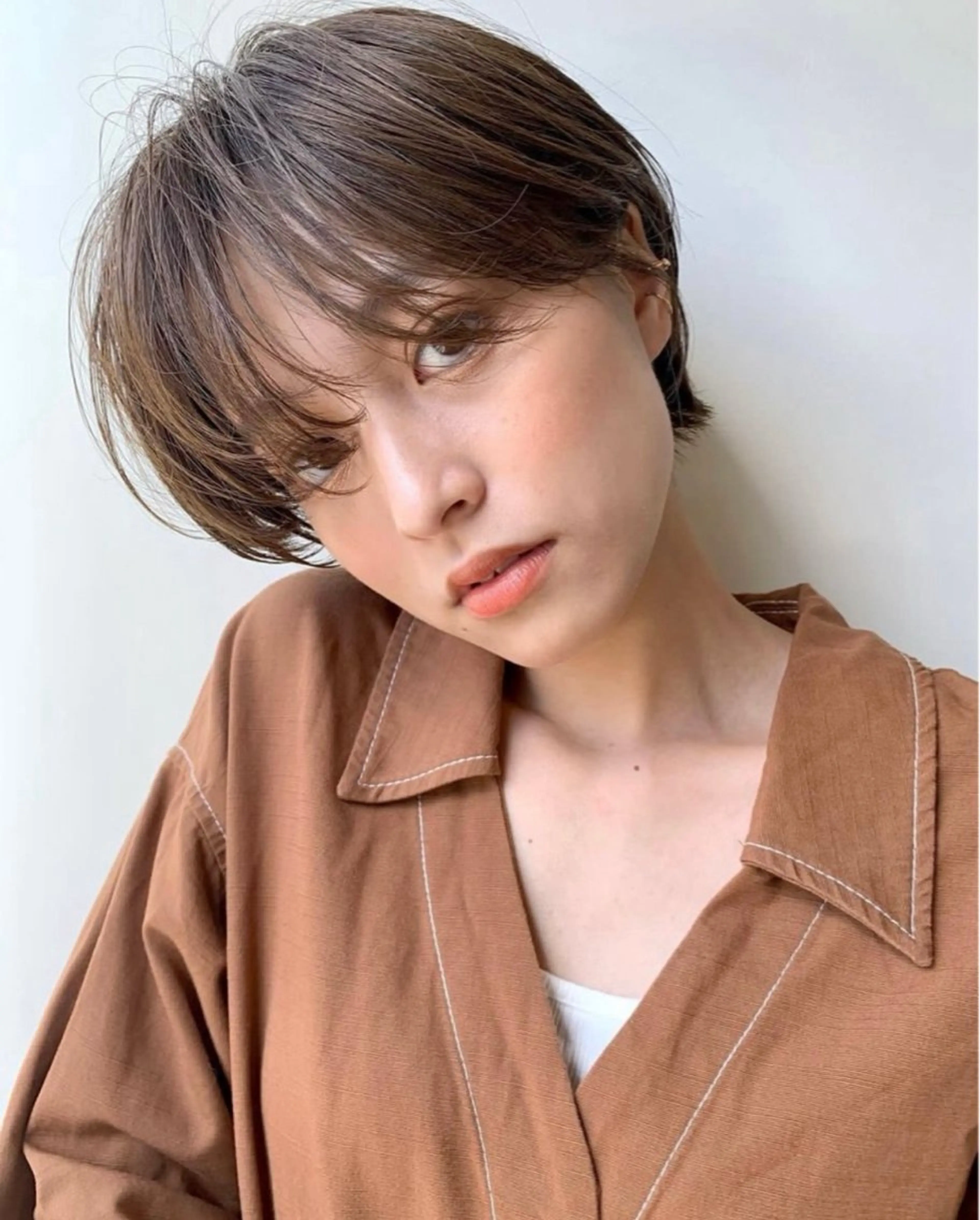 ショート カラー RIN／韓国ヘア レイヤーカットのヘアスタイル