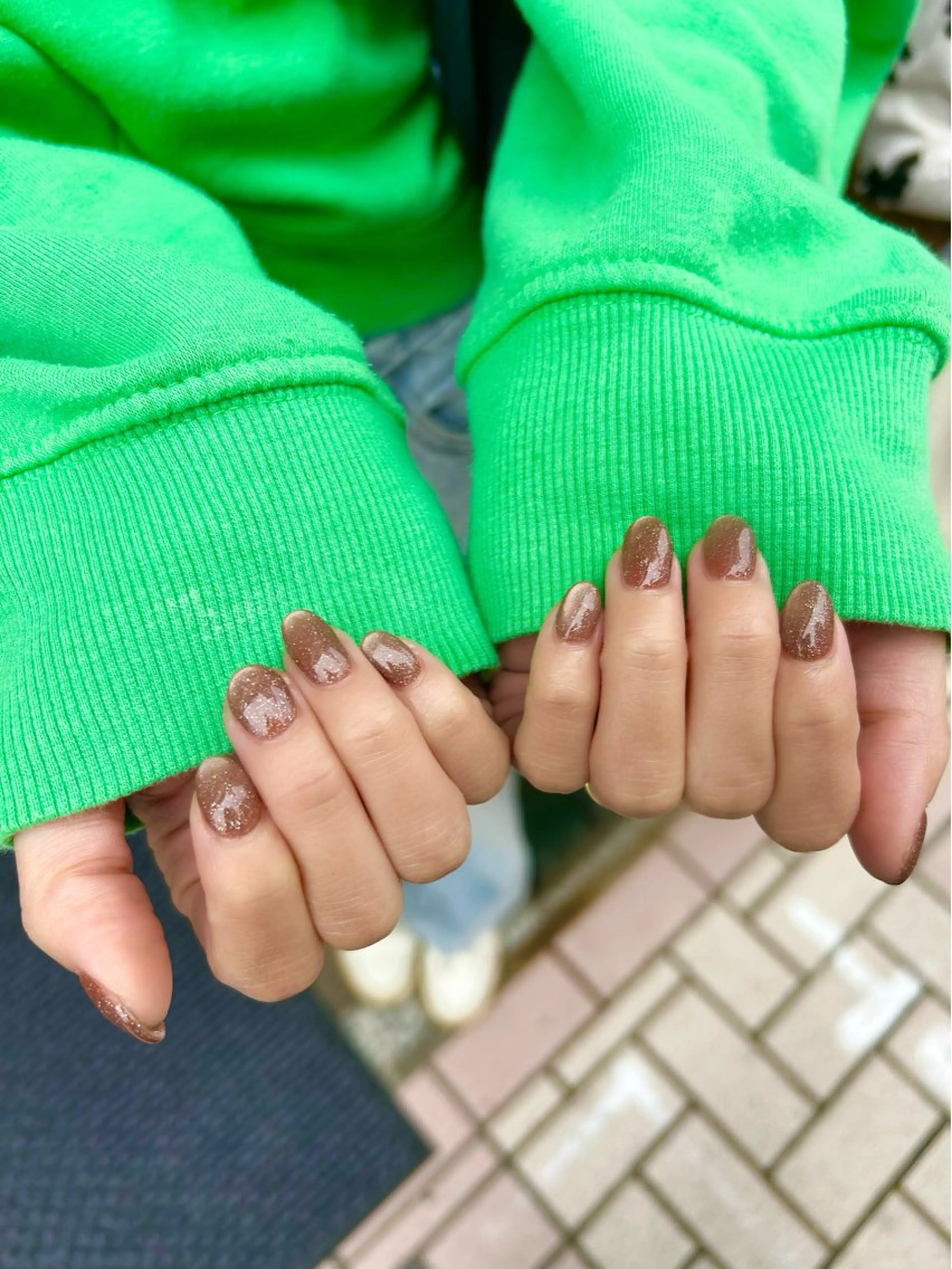 ネイル フラッシュネイル フラッシュマグ マグネットネイル マグネットワンカラー ワンカラーネイル ハンドネイル welina Miyukiのネイルデザイン