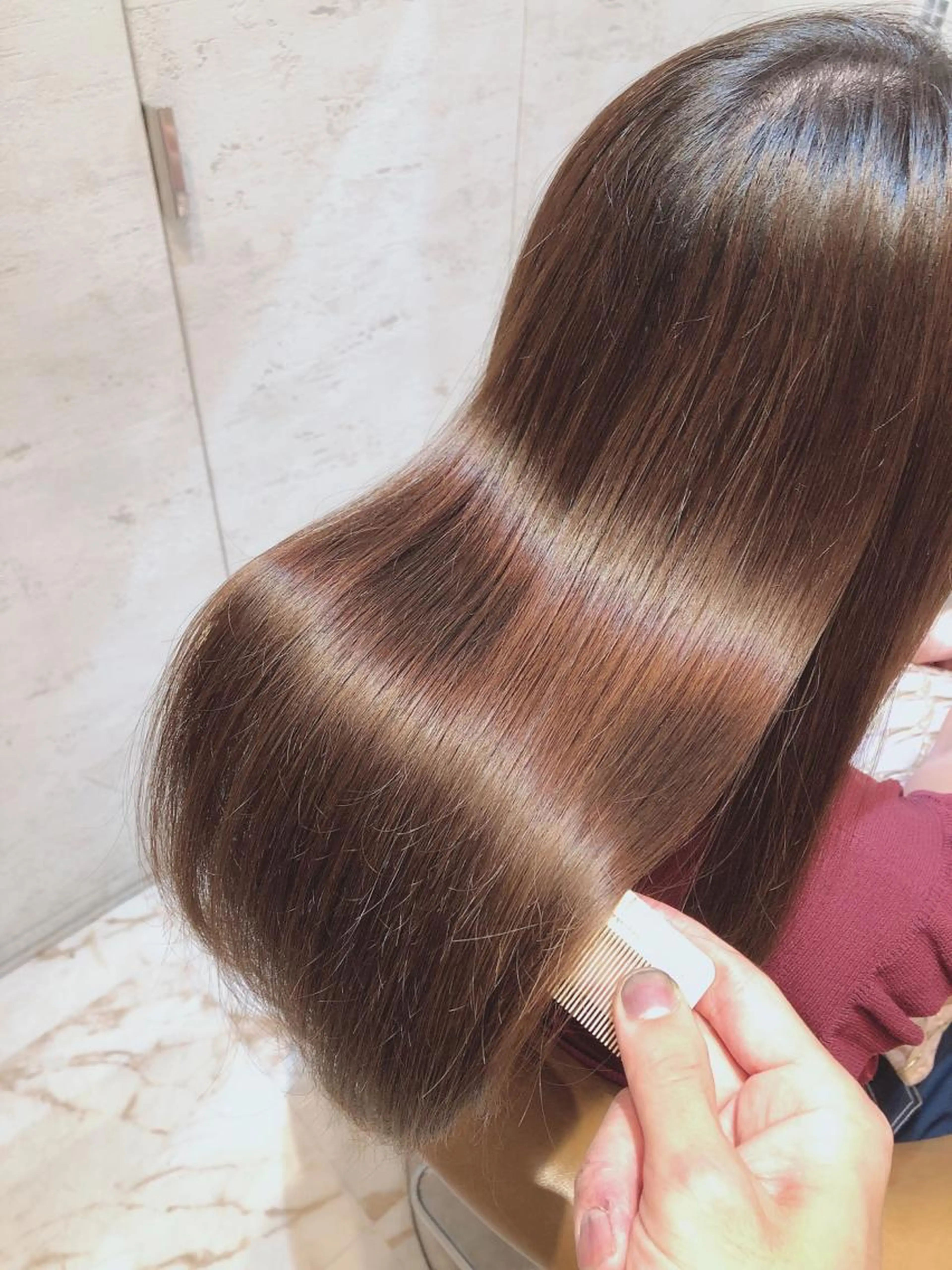 新・究極の髪質改善ストレート😍【✨シルキーエステ✨】○髪の癖毛を解消してくれるストレート🥰○お客様から大好評です✨✨の写真