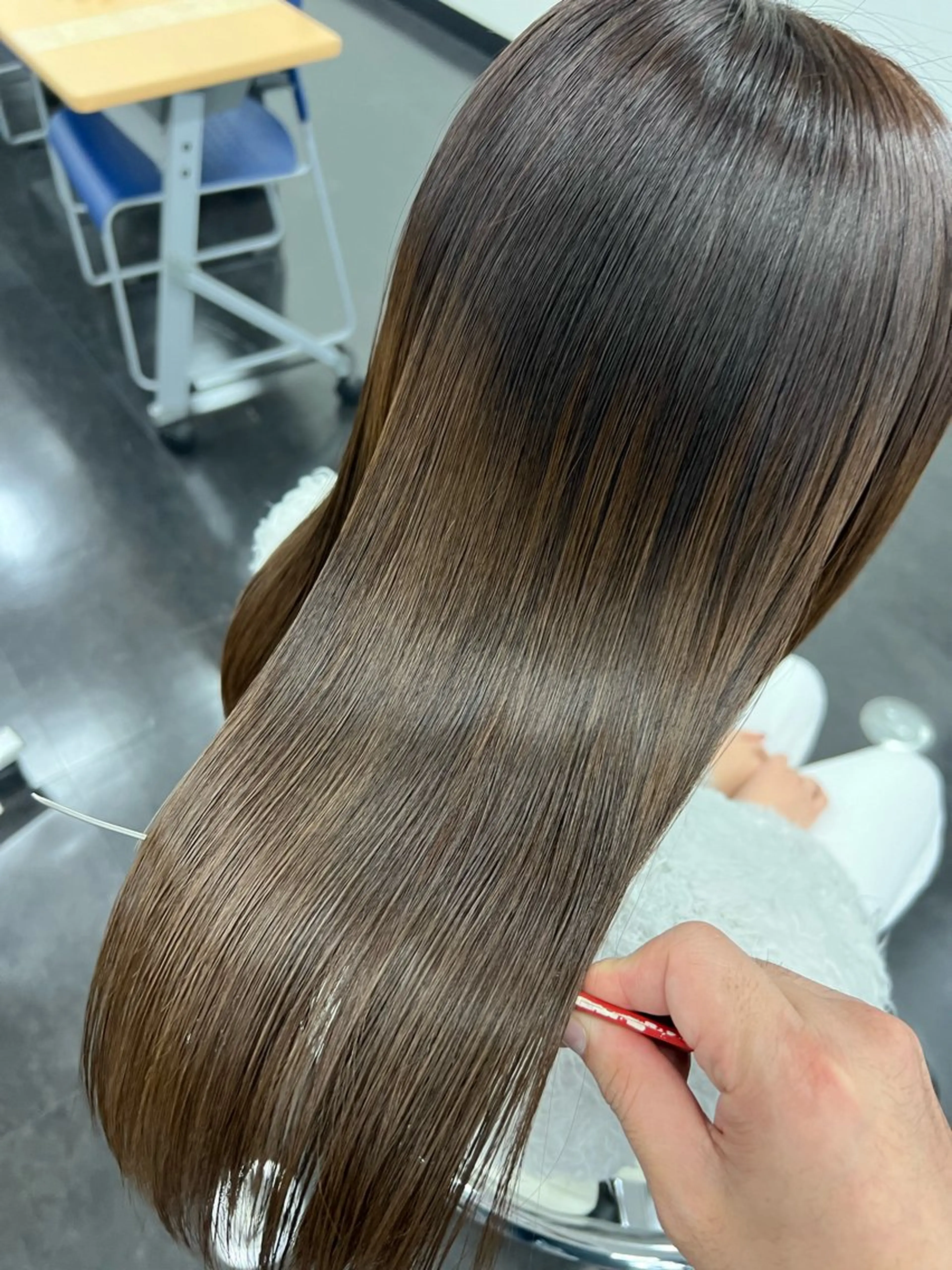 ロング カラー パーマ カット ヘアカラー 縮毛矯正 ツヤ髪の匠/髪質改善 山本晃太のヘアスタイル