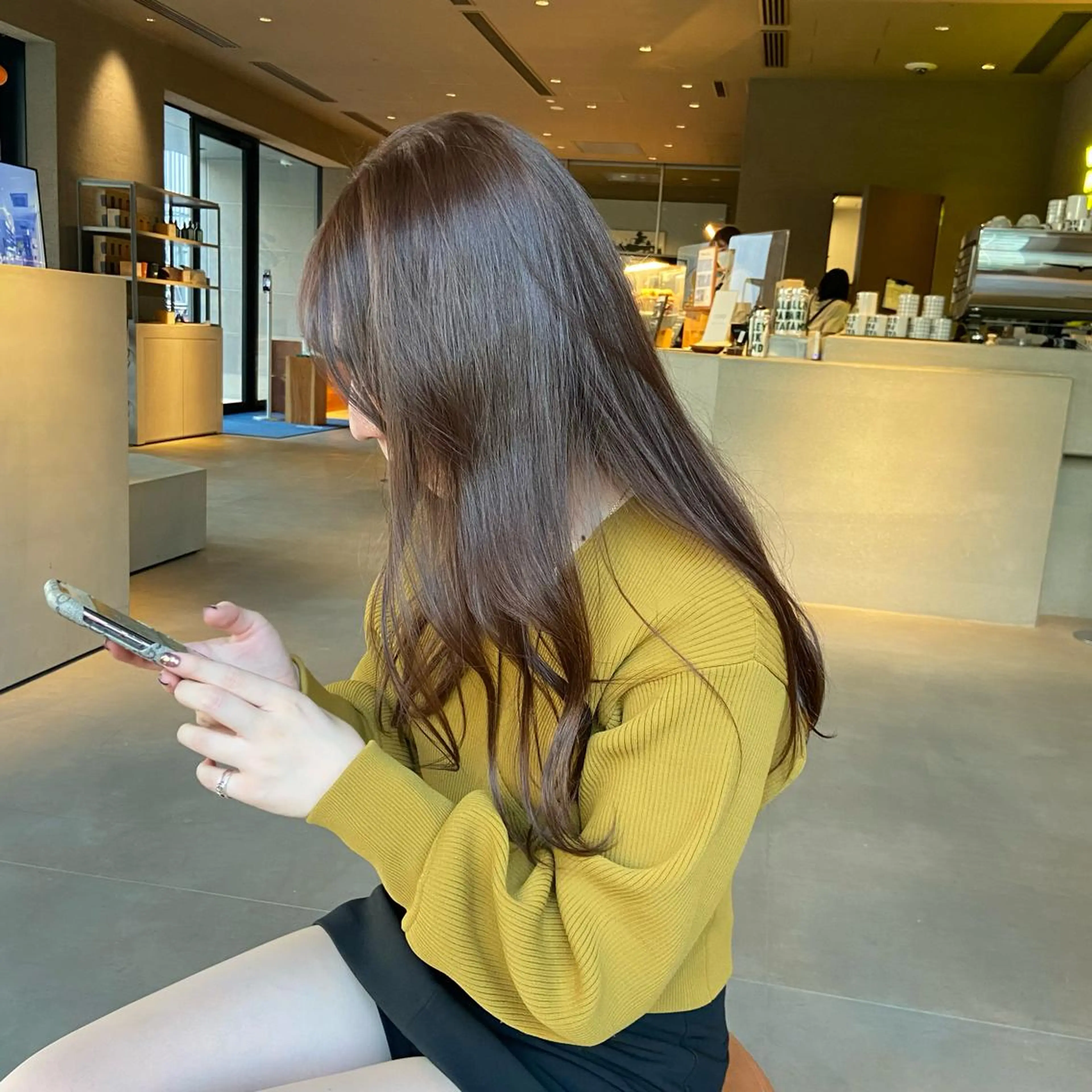 ロング ヘアカラー トリートメント ヘアセット 地毛風艶カラー🌿 喜多夏海のヘアスタイル