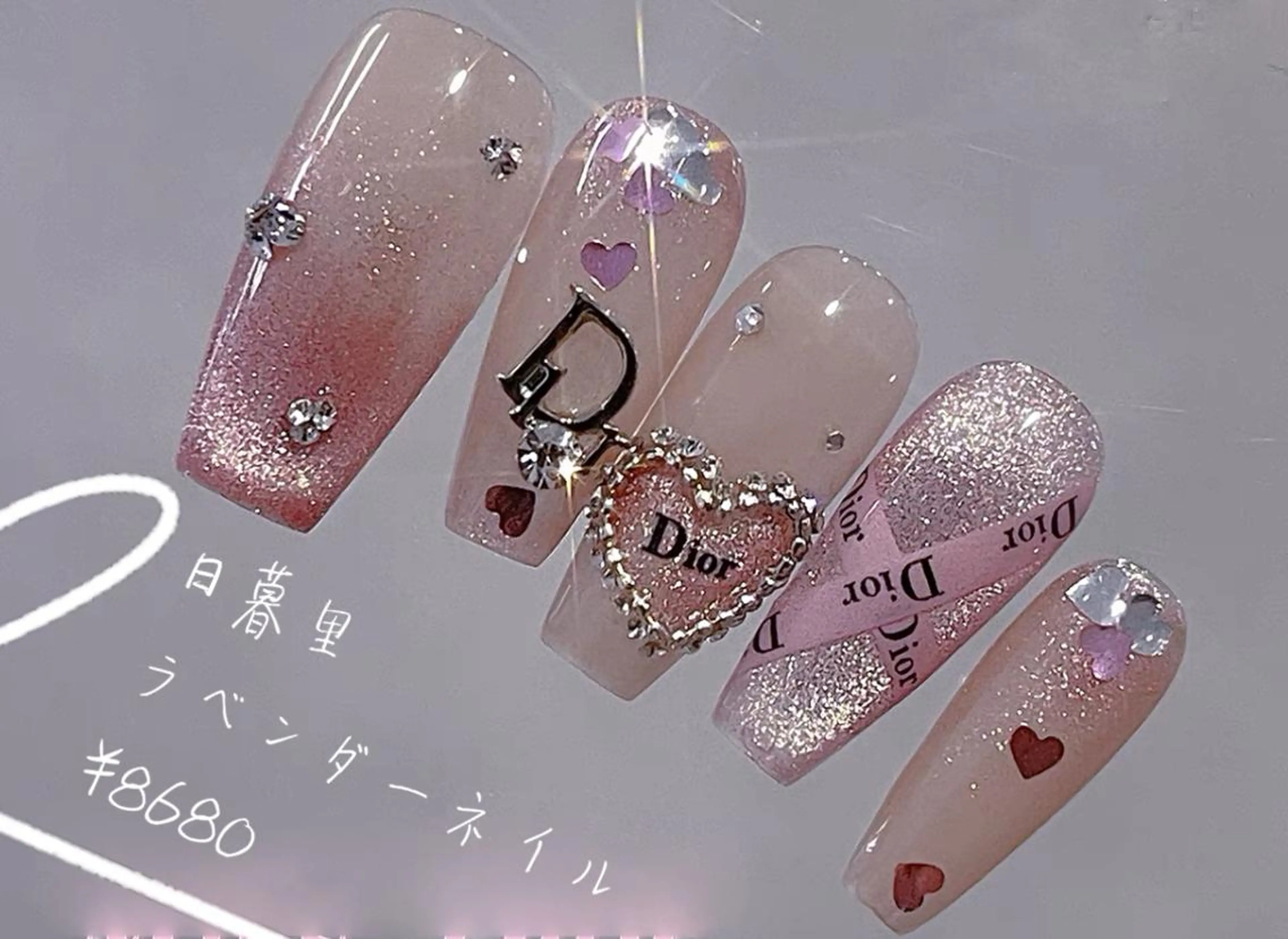 ネイル ラベンダー💖日暮里 ルル💖ネイルのネイルデザイン