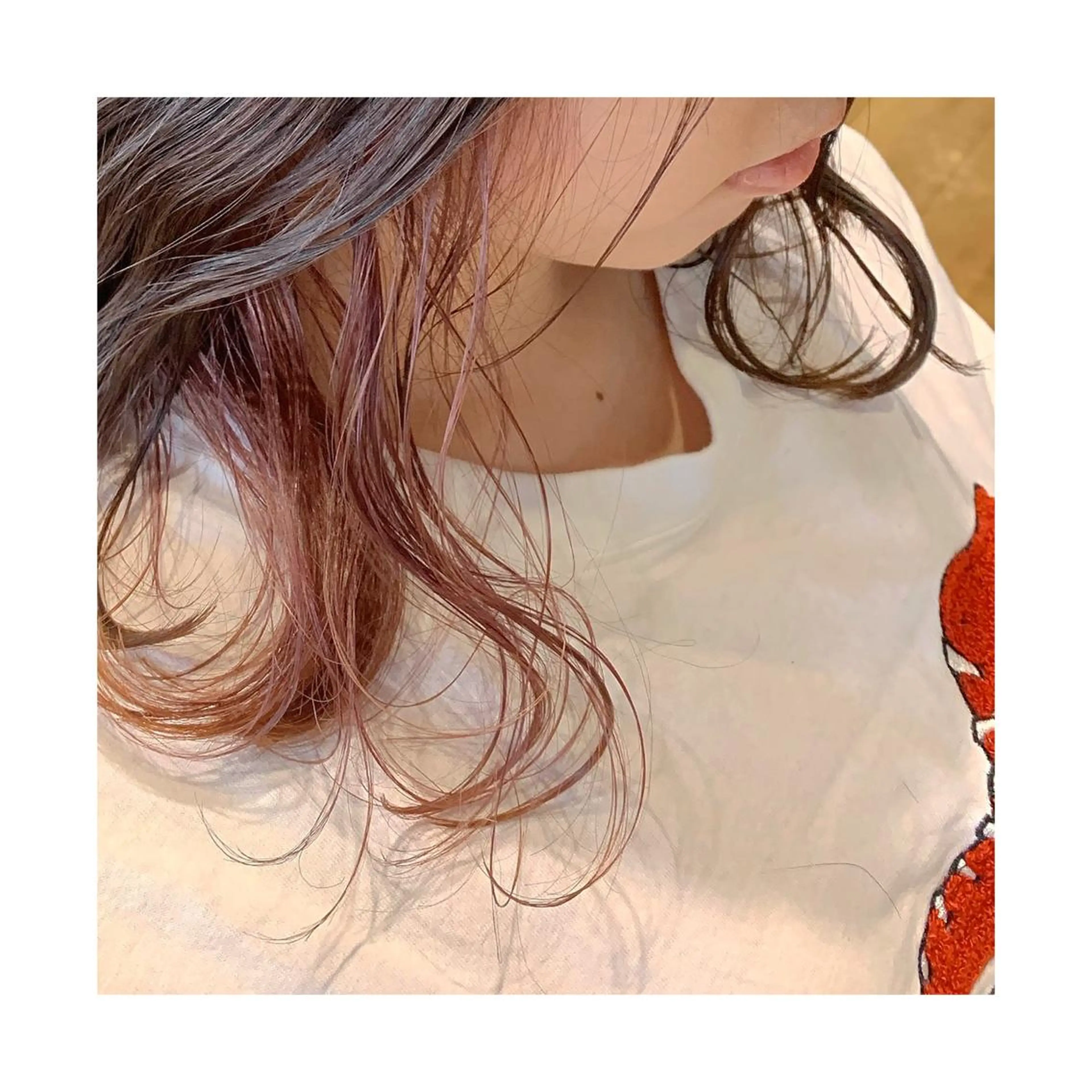 ミディアム カラー ピンクカラー 竹内 康浩のヘアスタイル