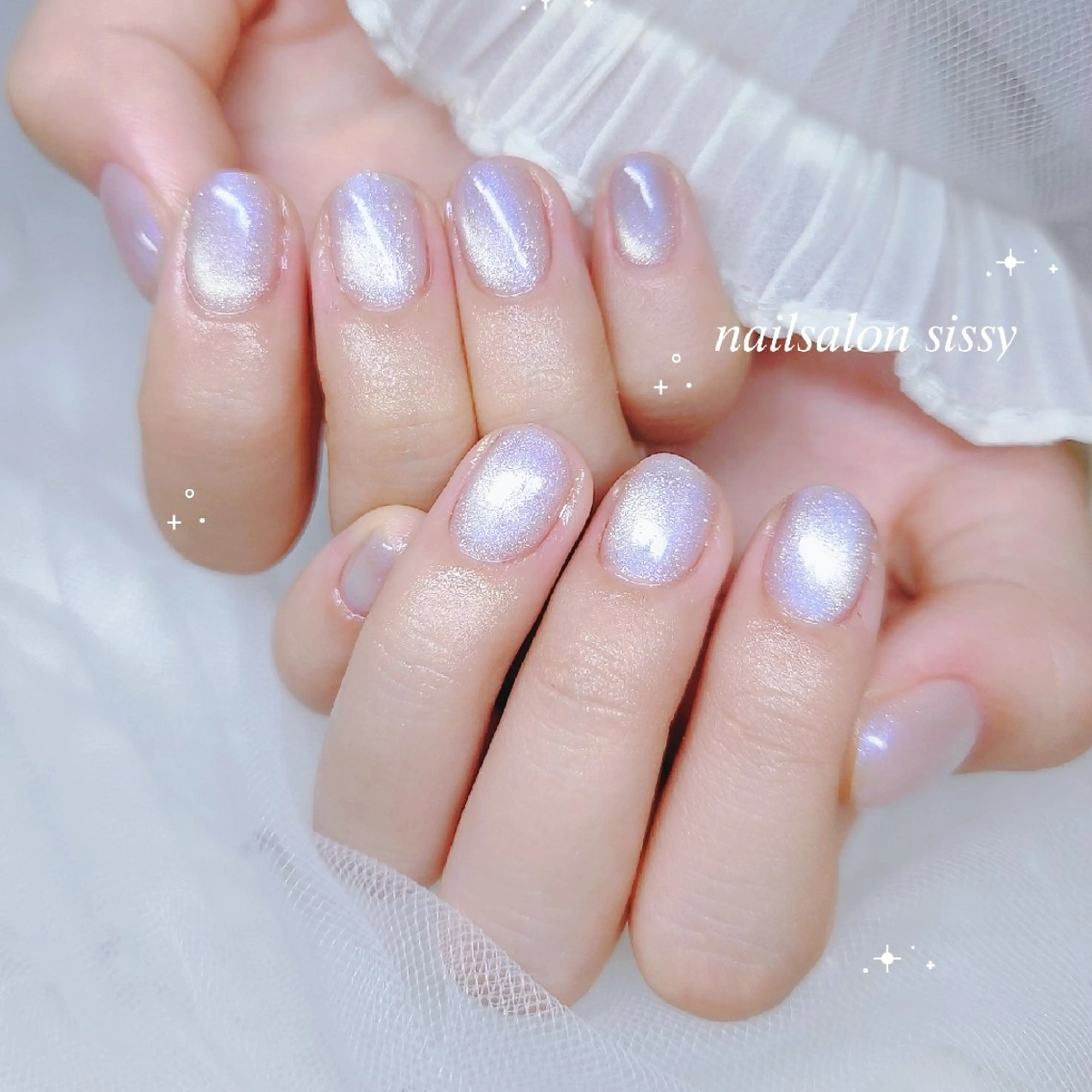 ネイル マグネットネイル マグネットワンカラー オフィスネイル ワンカラーネイル ハンドネイル nailsalon sissy所属・sissy hatsuneのネイルデザイン