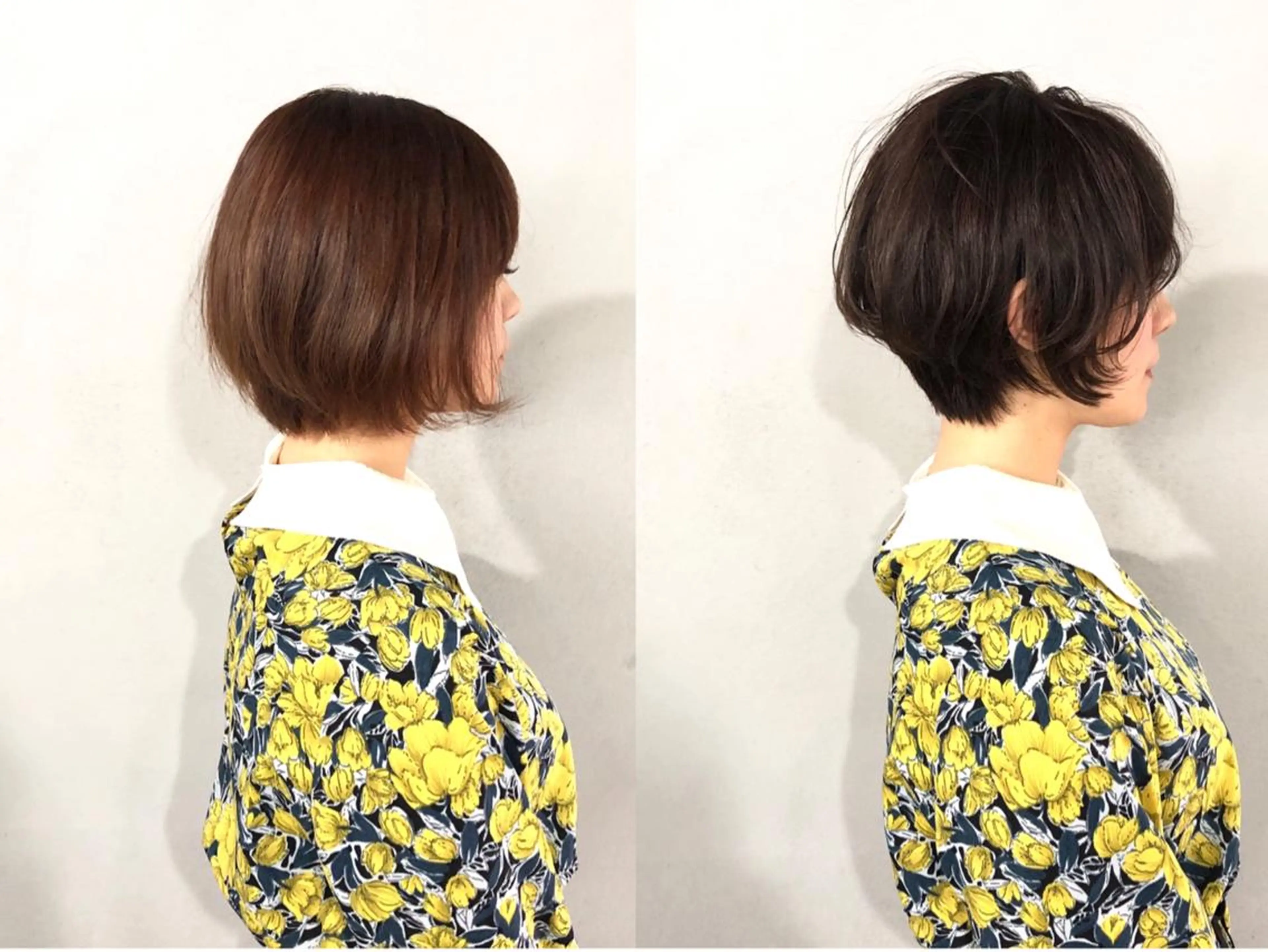 ショート カラー くびれヘア ショートヘア カット ヘアカラー ボブ/ショート/ 白髪染め/メンズ葛西のヘアスタイル