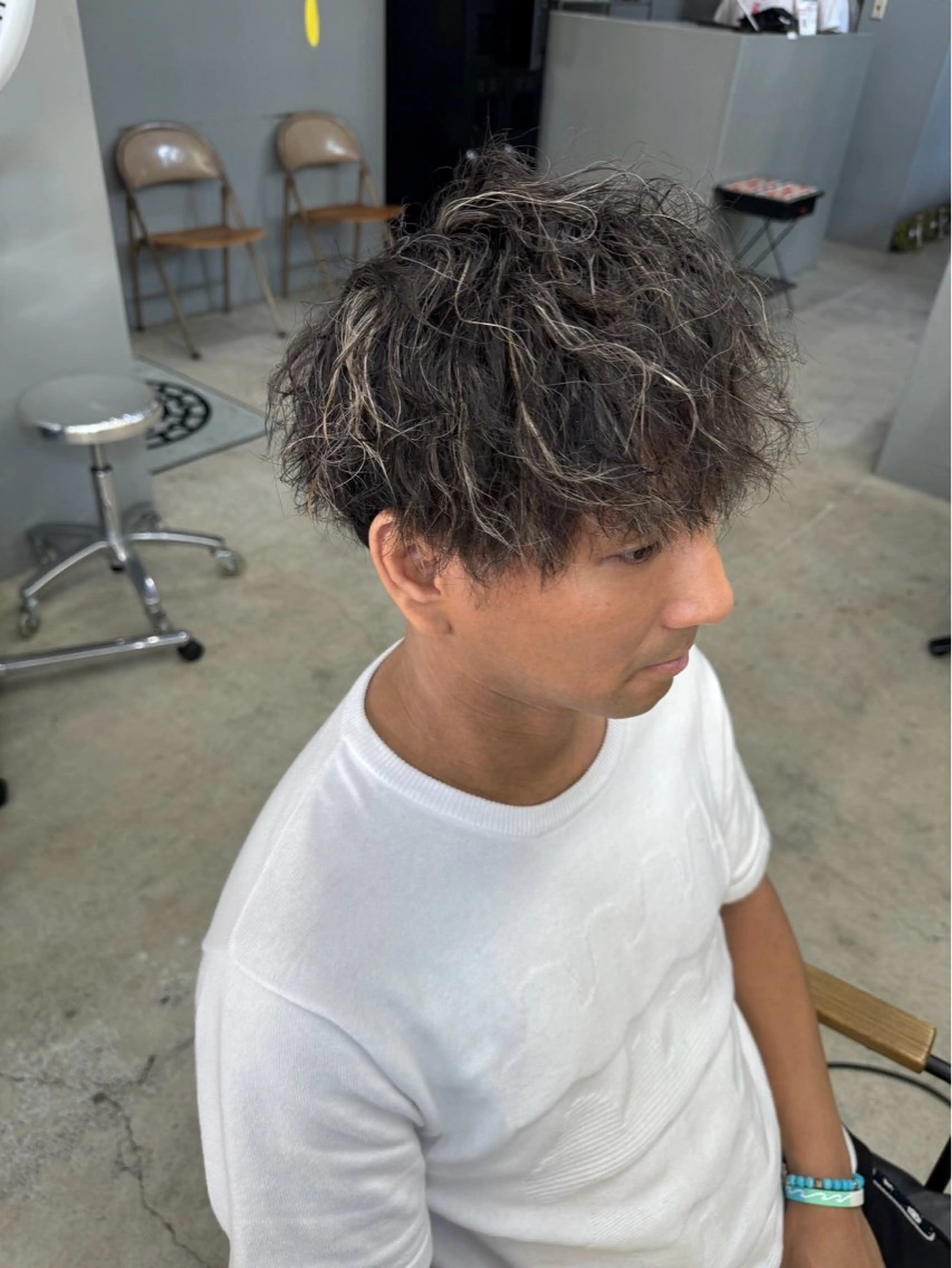 ショート カラー メンズ カット パーマ メンズ専門サロン wokeのヘアスタイル