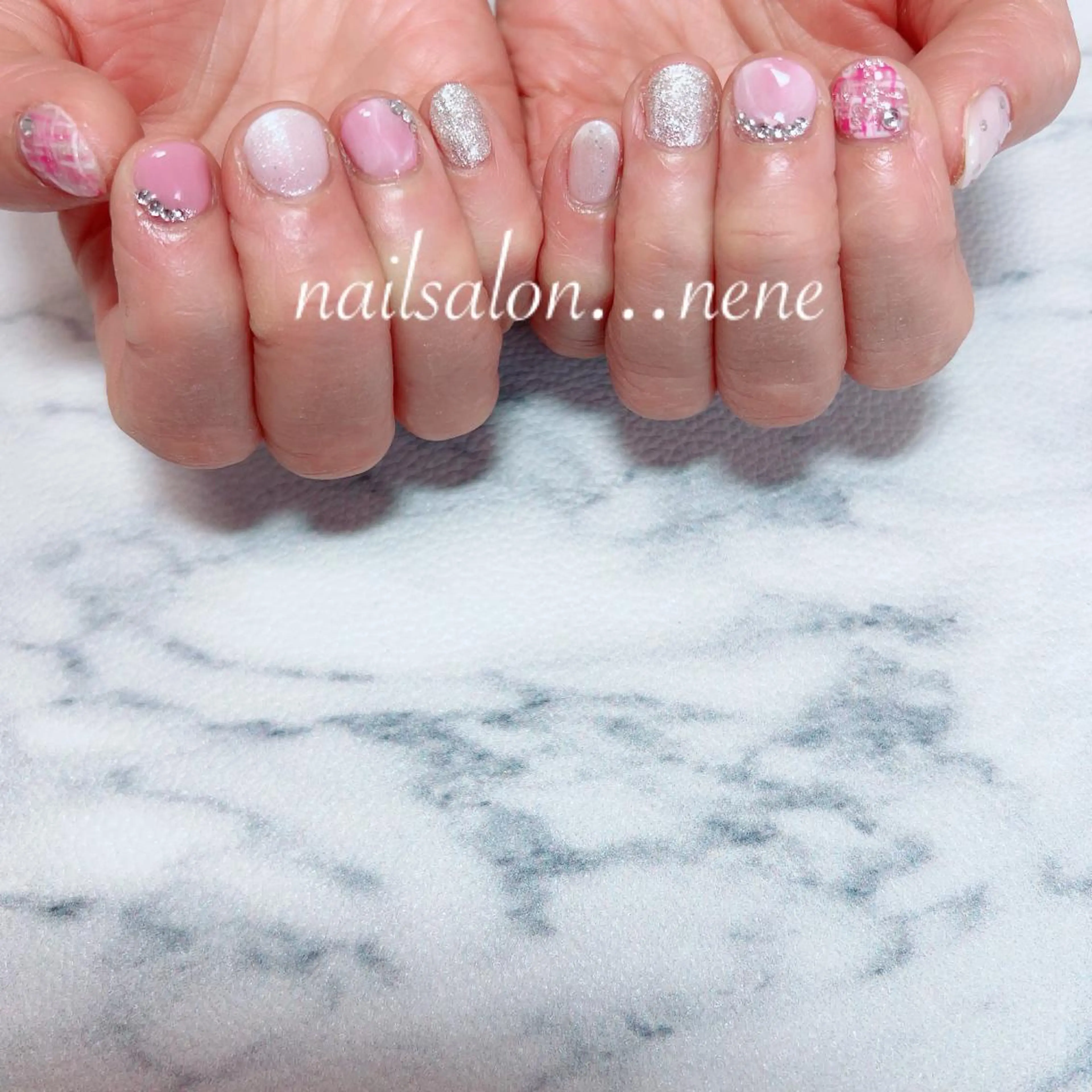 ネイル ツイードネイル nailsalon ...neneのネイルデザイン