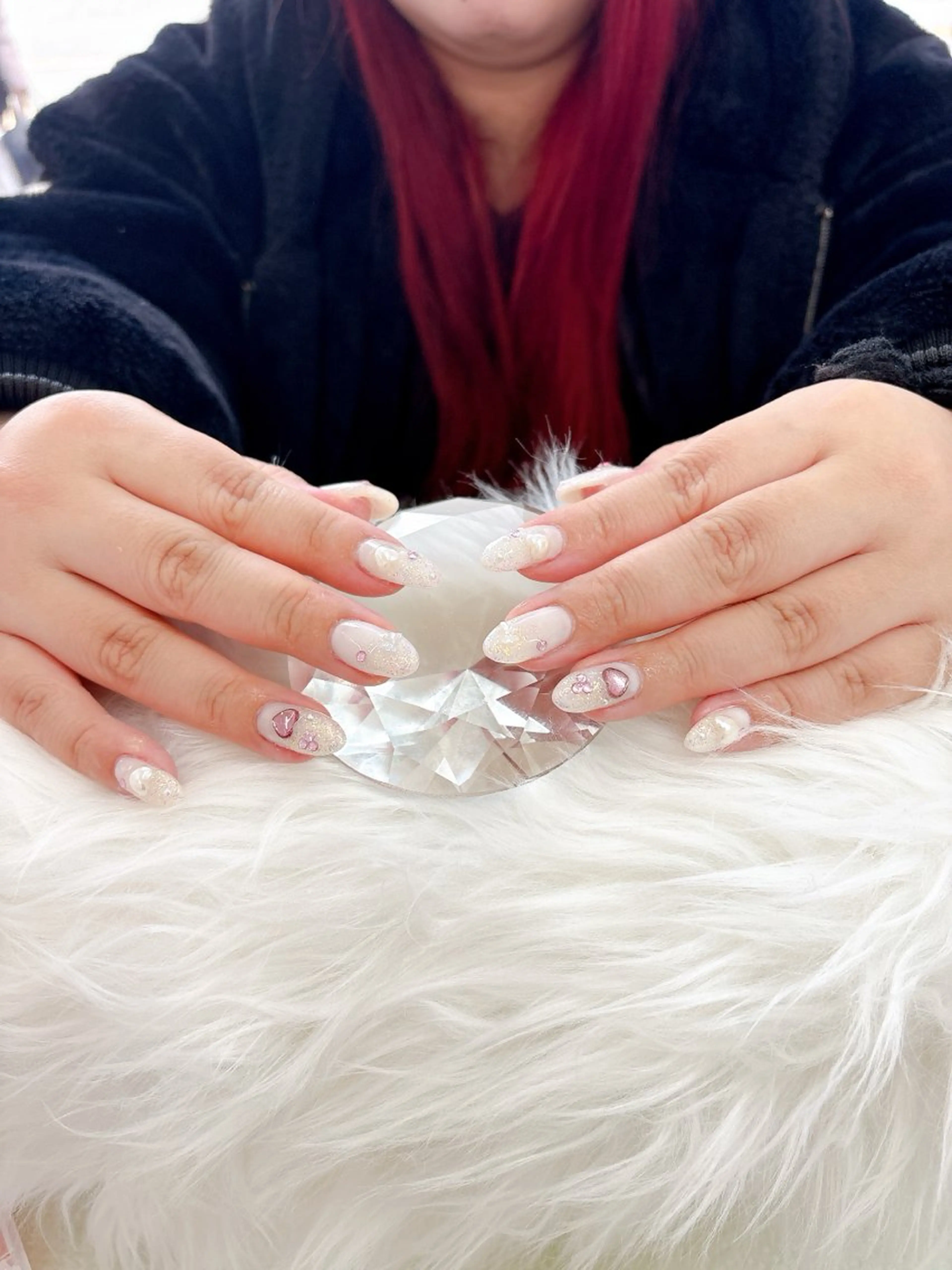 ネイル オーロラネイル フレンチネイル ジェルネイル 韓国ネイル マグネットネイル ハンドネイル Basic 川越のネイルデザイン