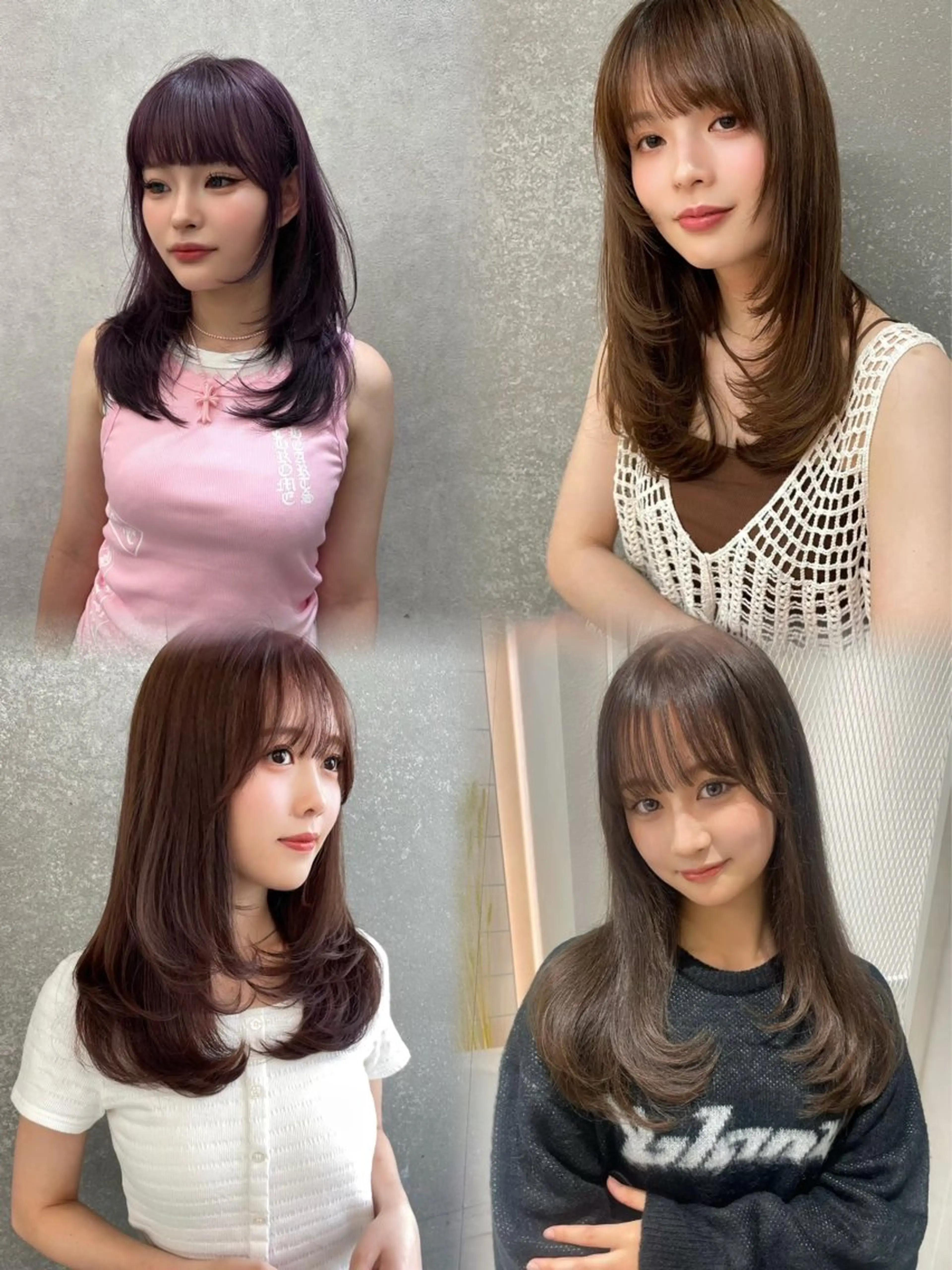 ミディアム カラー 髪質改善 レイヤーカット 縮毛矯正 カット ヘアカラー 【美髪矯正】 吉村　清志のヘアスタイル