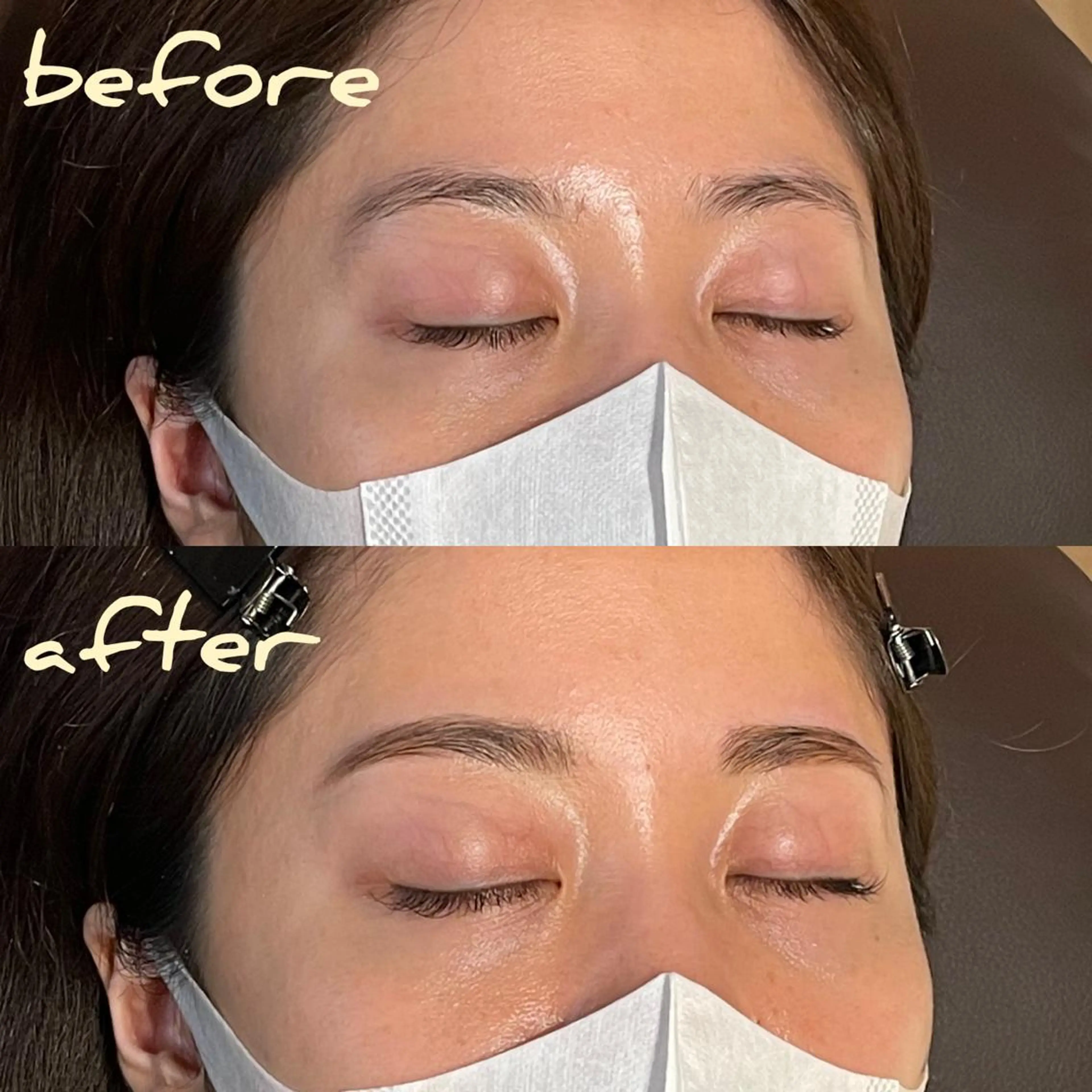 アイブロウ ハリウッドブロウリフト 眉毛ワックス脱毛 meetite mikiの眉毛・アイブロウイメージ