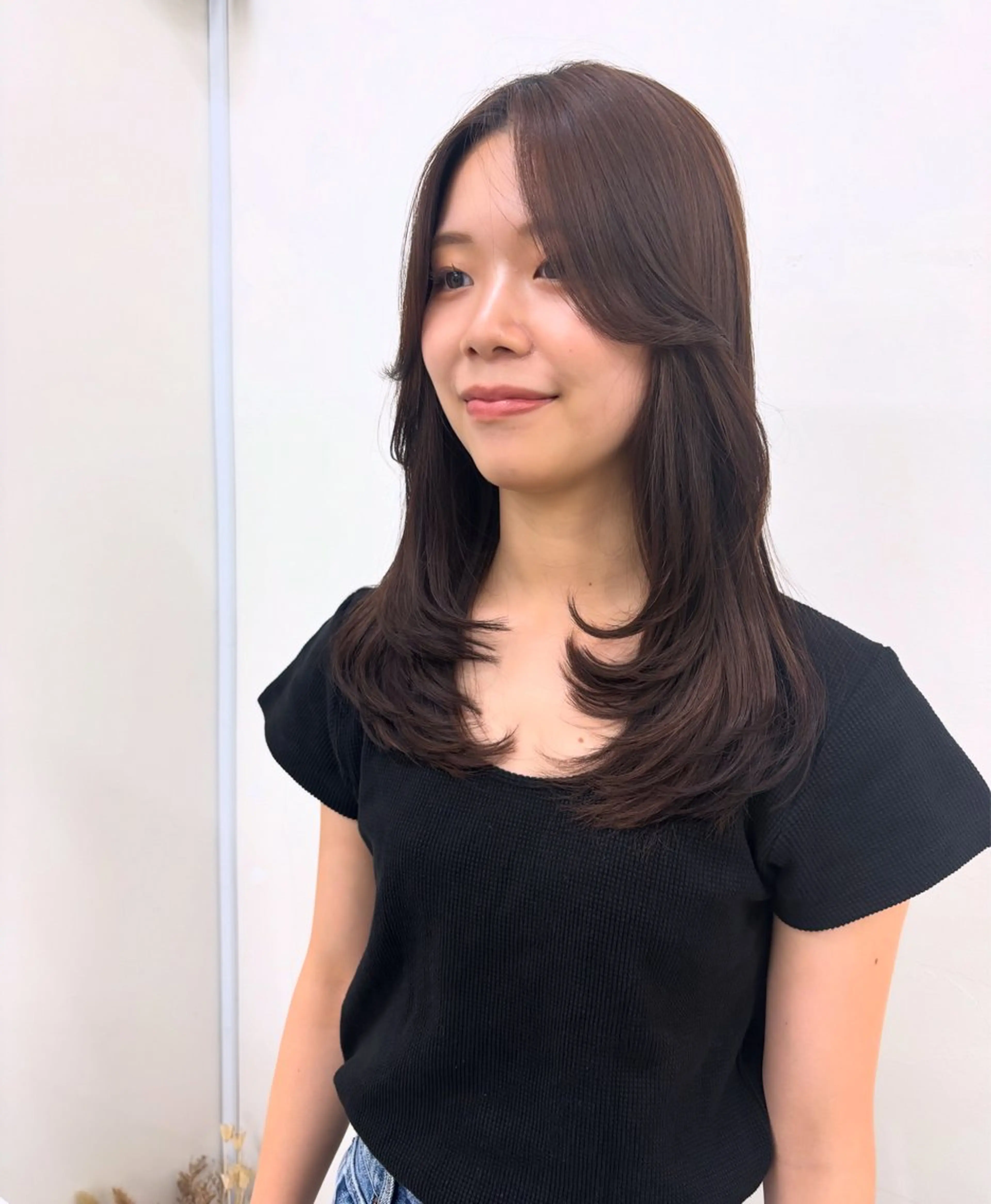 セミロング カラー カット ヘアカラー トリートメント 似合わせ美髪ヘア✨ 天王寺．阿倍野🌈のヘアスタイル