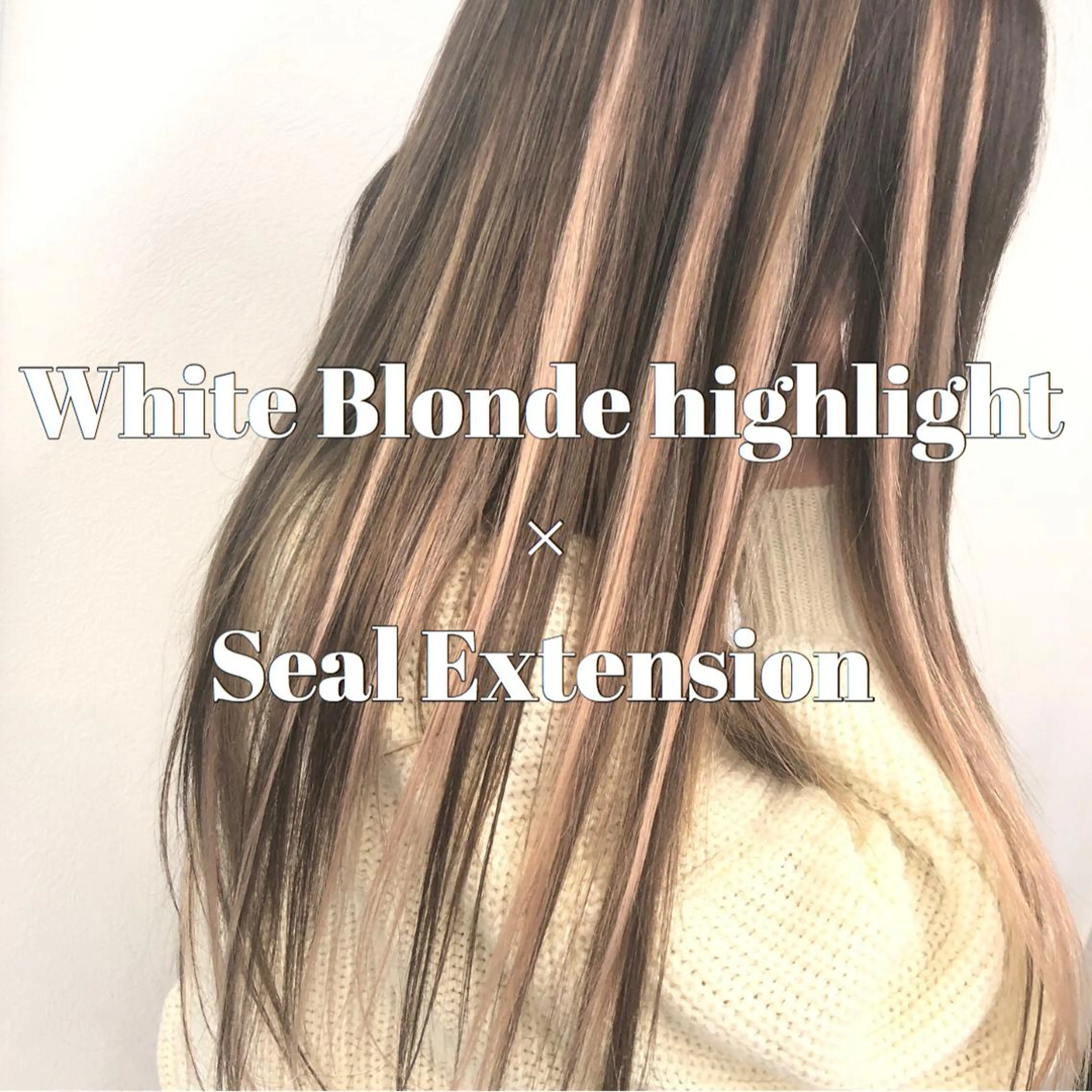 セミロング カラー ヘアアレンジ シールエクステ バレイヤージュ デザインカラー ハイライトカラー エクステ アンドウ ユウ/ レイヤーカット/韓国のヘアスタイル