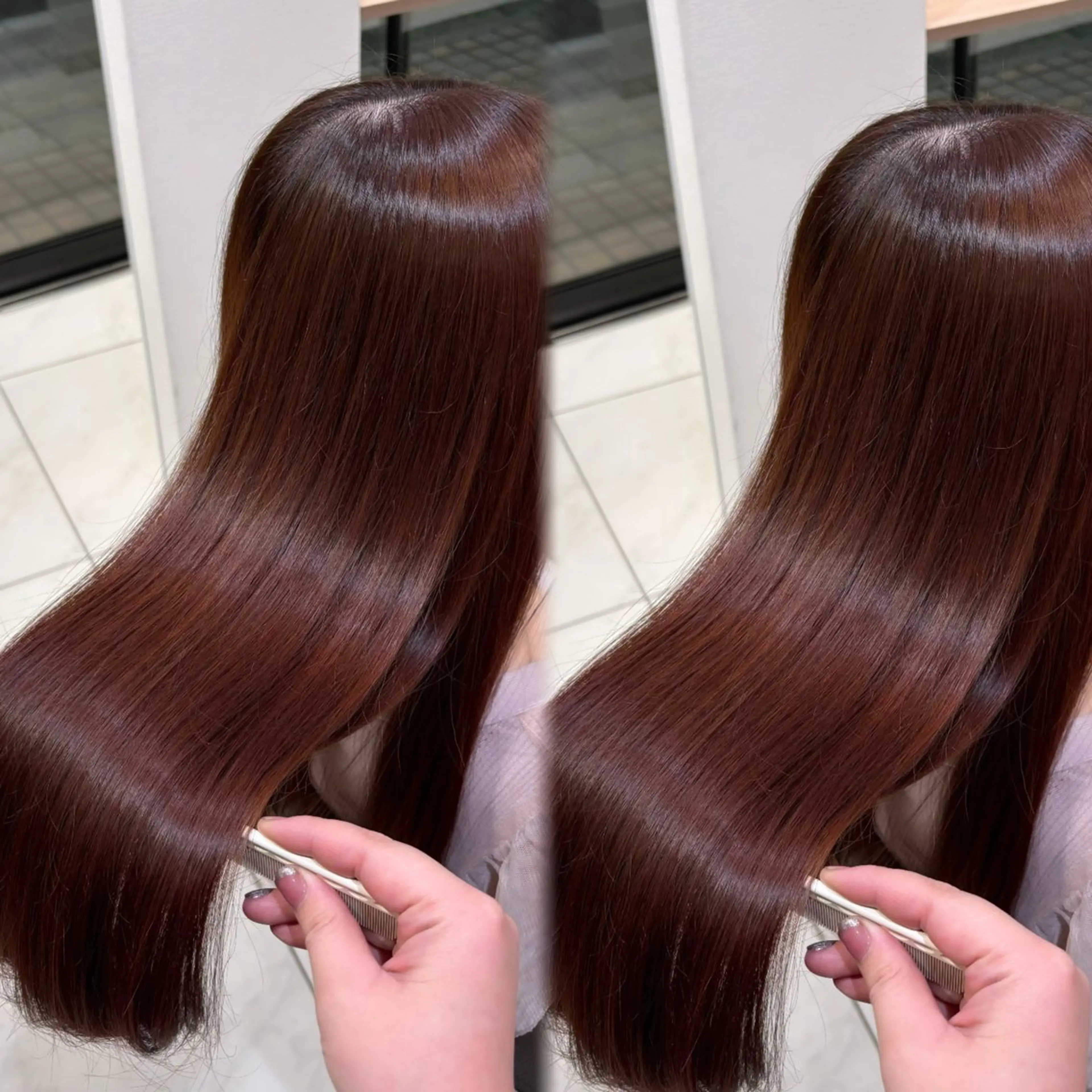 ミディアム カラー 🦋髪質改善カラー/ 美髪矯正🦋Mikiのヘアスタイル