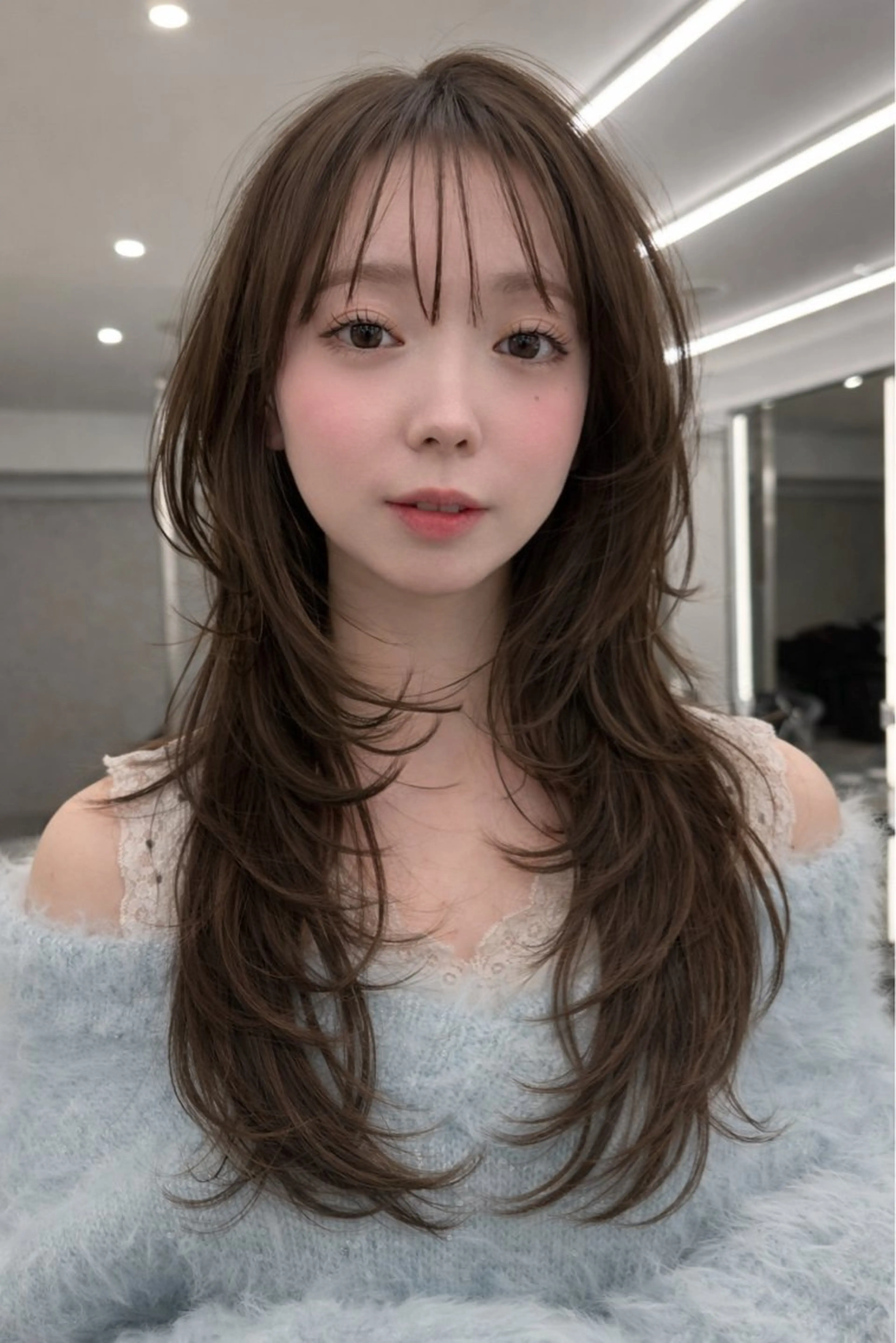 ロング カット ヘアカラー トリートメント ユズキ/銀座似合わせ カット♡透明感カラーのヘアスタイル