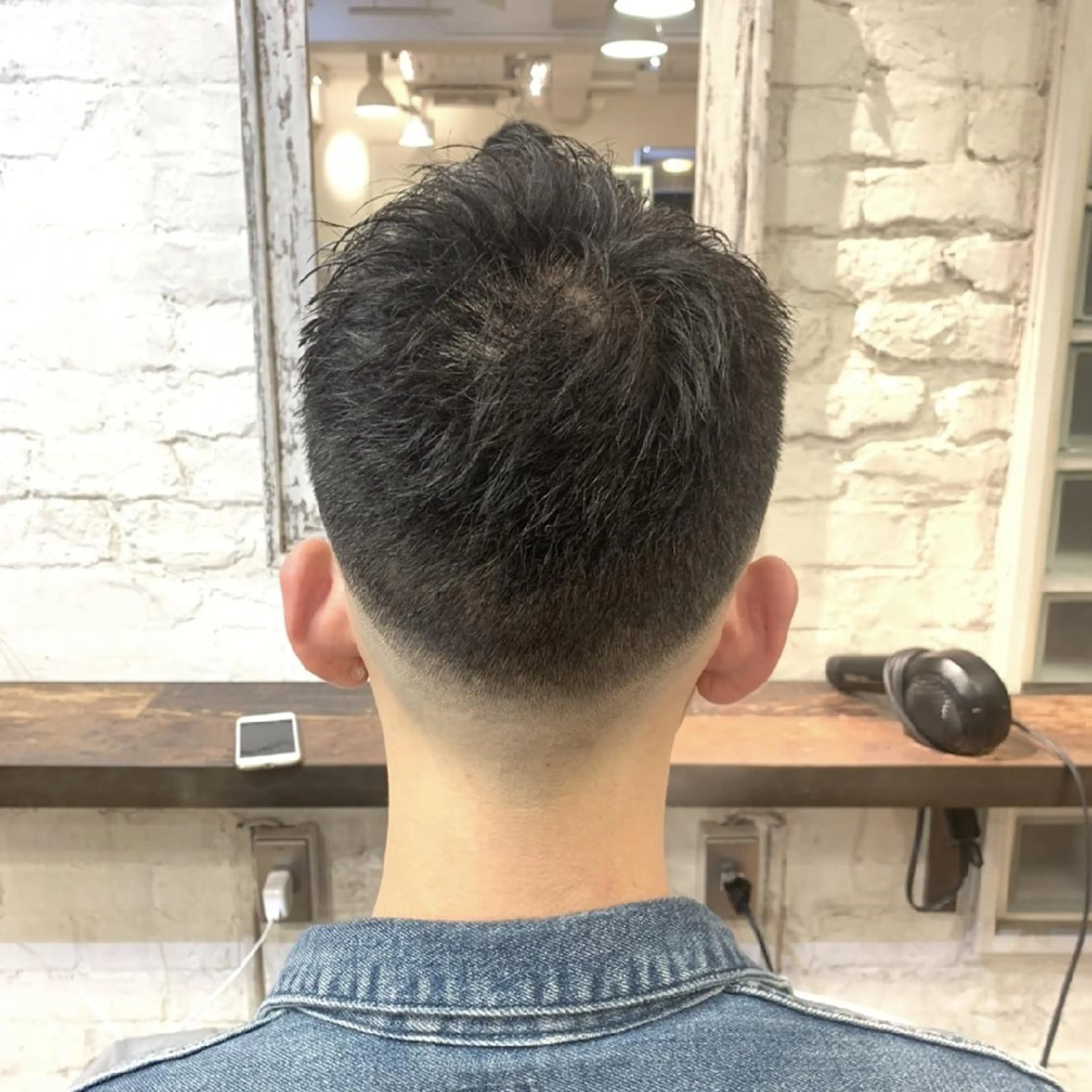 ショート メンズ カット Hair make ONE  008所属・メンズ/フェード/ バーバー/盛山大地のヘアスタイル