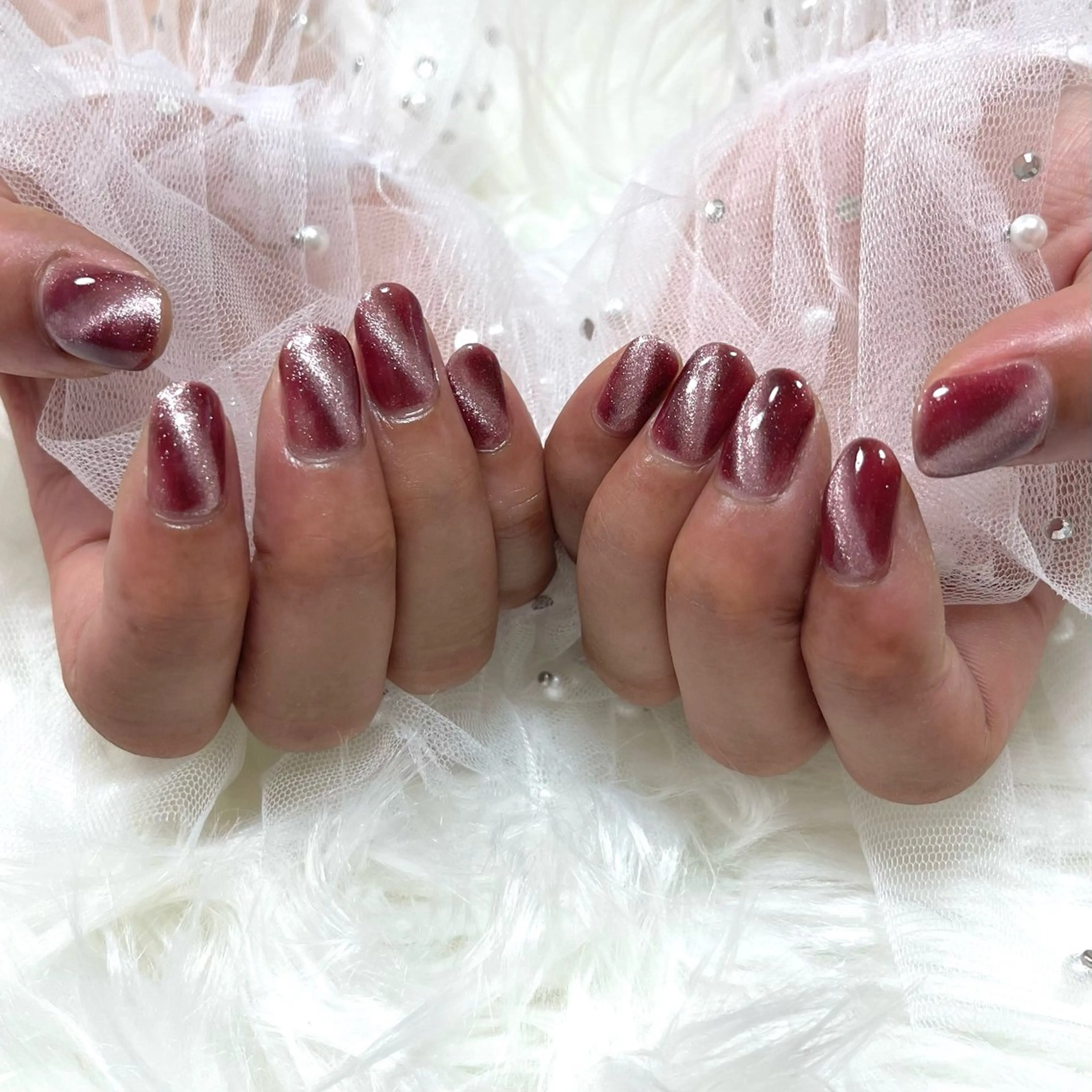 ネイル マグネットネイル ハンドネイル SHINE nail salonのネイルデザイン