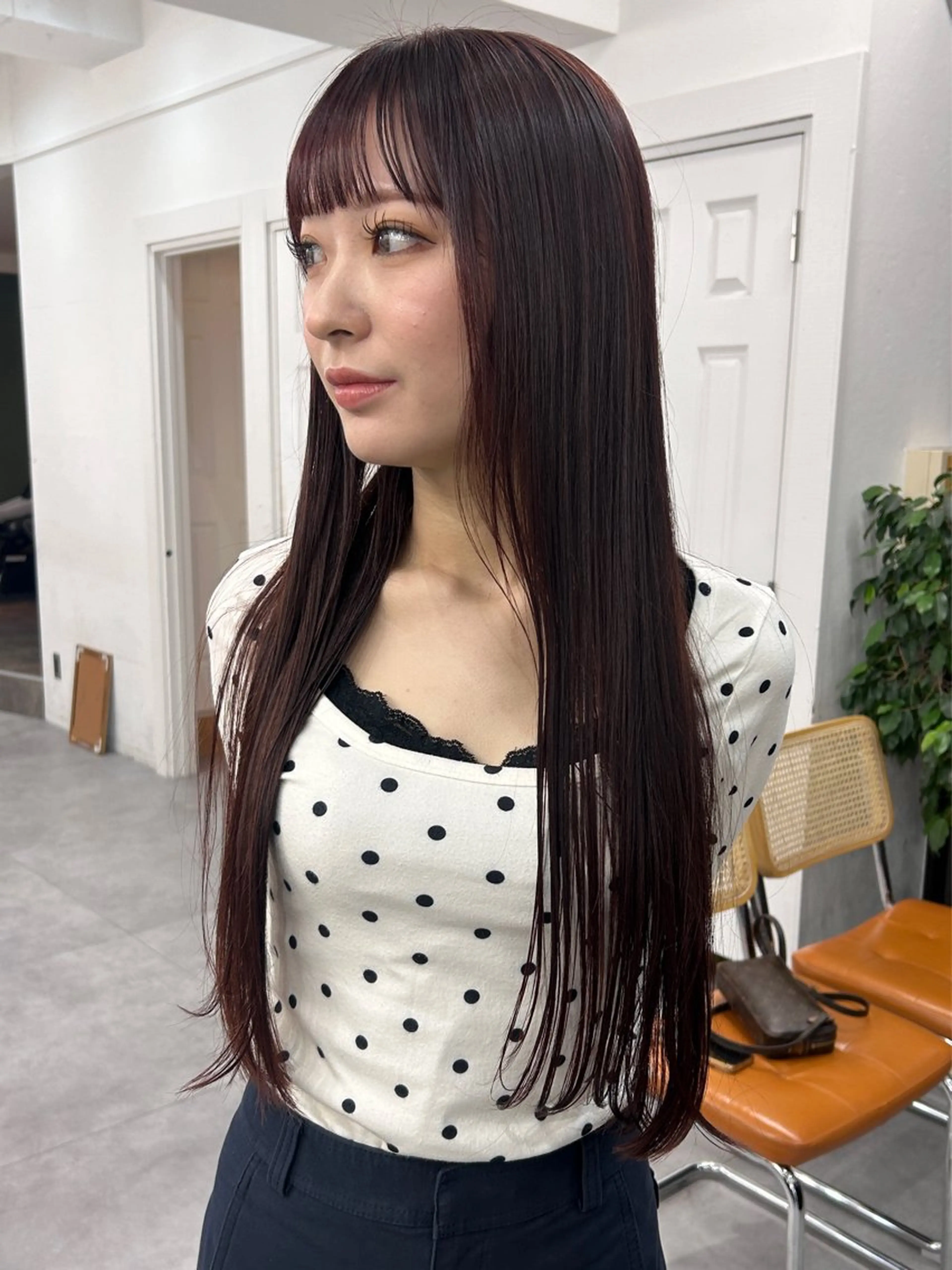 ロング カラー カット ヘアカラー トリートメント レイヤーボブ/ 艶カラー/サナ🌼のヘアスタイル