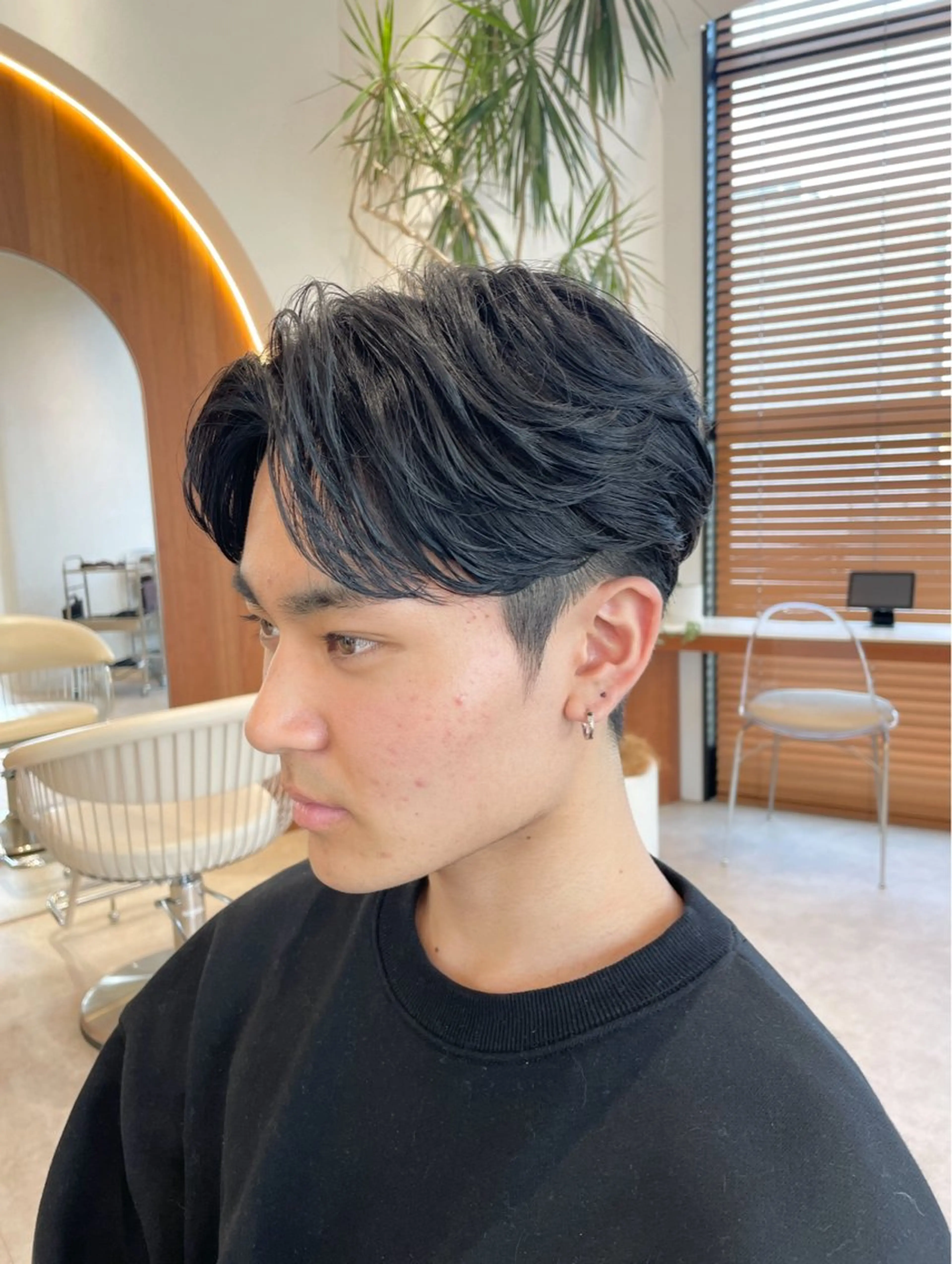 メンズ メンズパーマ 波巻きパーマ 渋谷ボブ/レイヤー ボブ田中航平のヘアスタイル