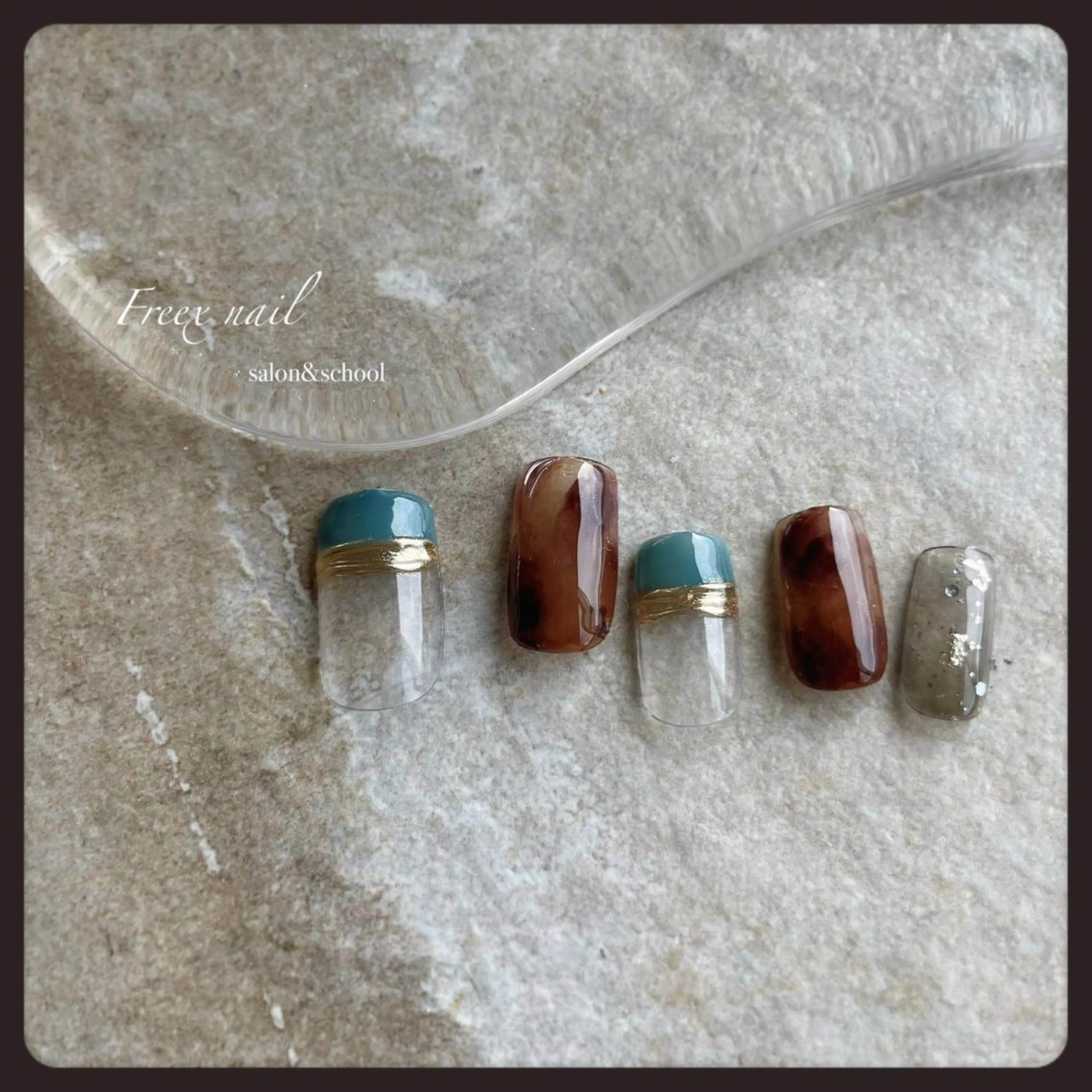 ネイル べっ甲ネイル ハンドネイル ハンドケア Freex nail所属・freex nail /ニュアンス/個性派のネイルデザイン