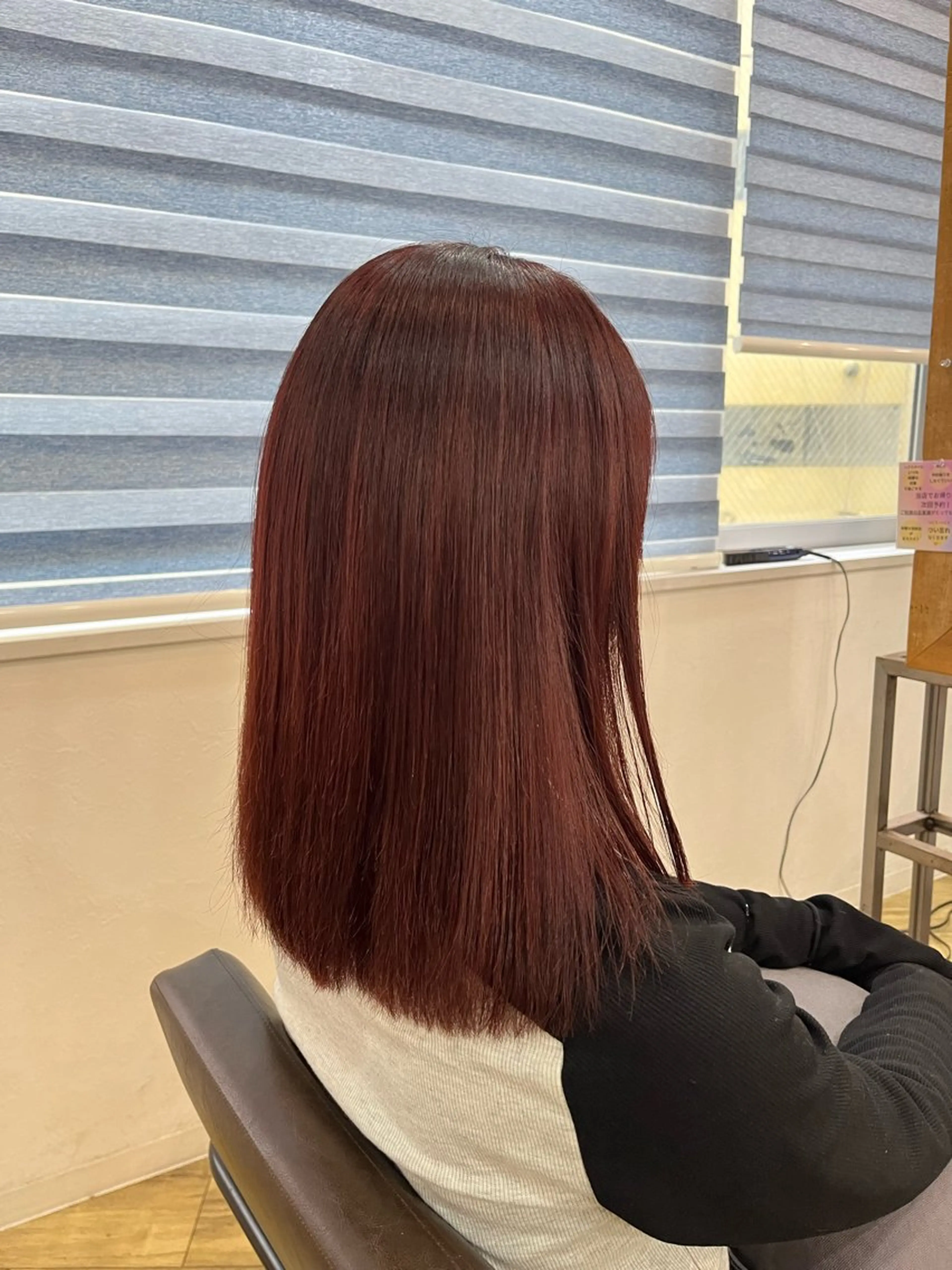 ロング カラー レッドカラー カット ヘアカラー トリートメント 似合わせ/ブリーチ/ 髪質改善/ミクෆ‪のヘアスタイル