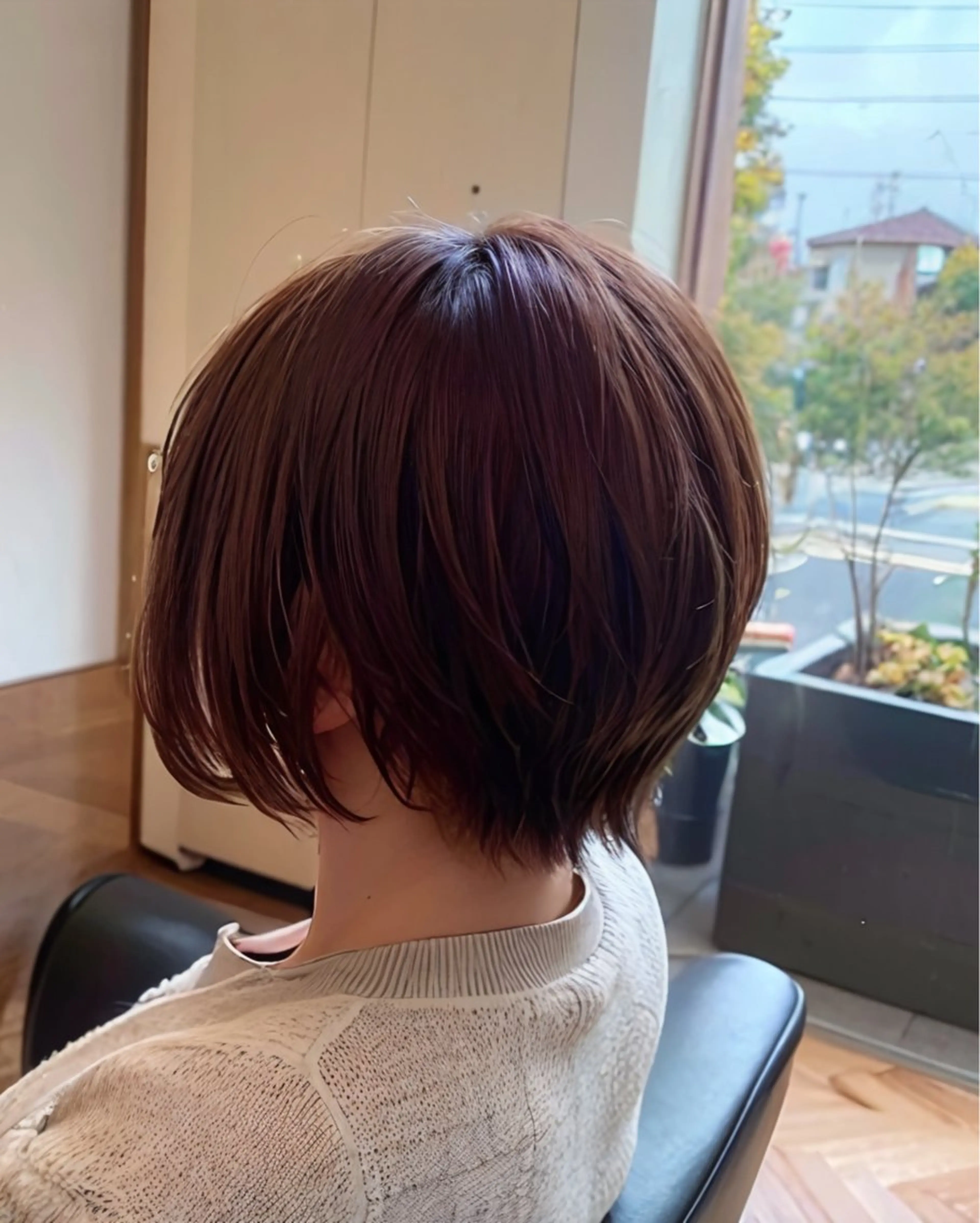 ショート ショートレイヤー ボブ レイヤーカット ショートヘア 縮毛矯正 カット トリートメント 秋山知穂🌸縮毛矯正 ショートお任せ🌸のヘアスタイル