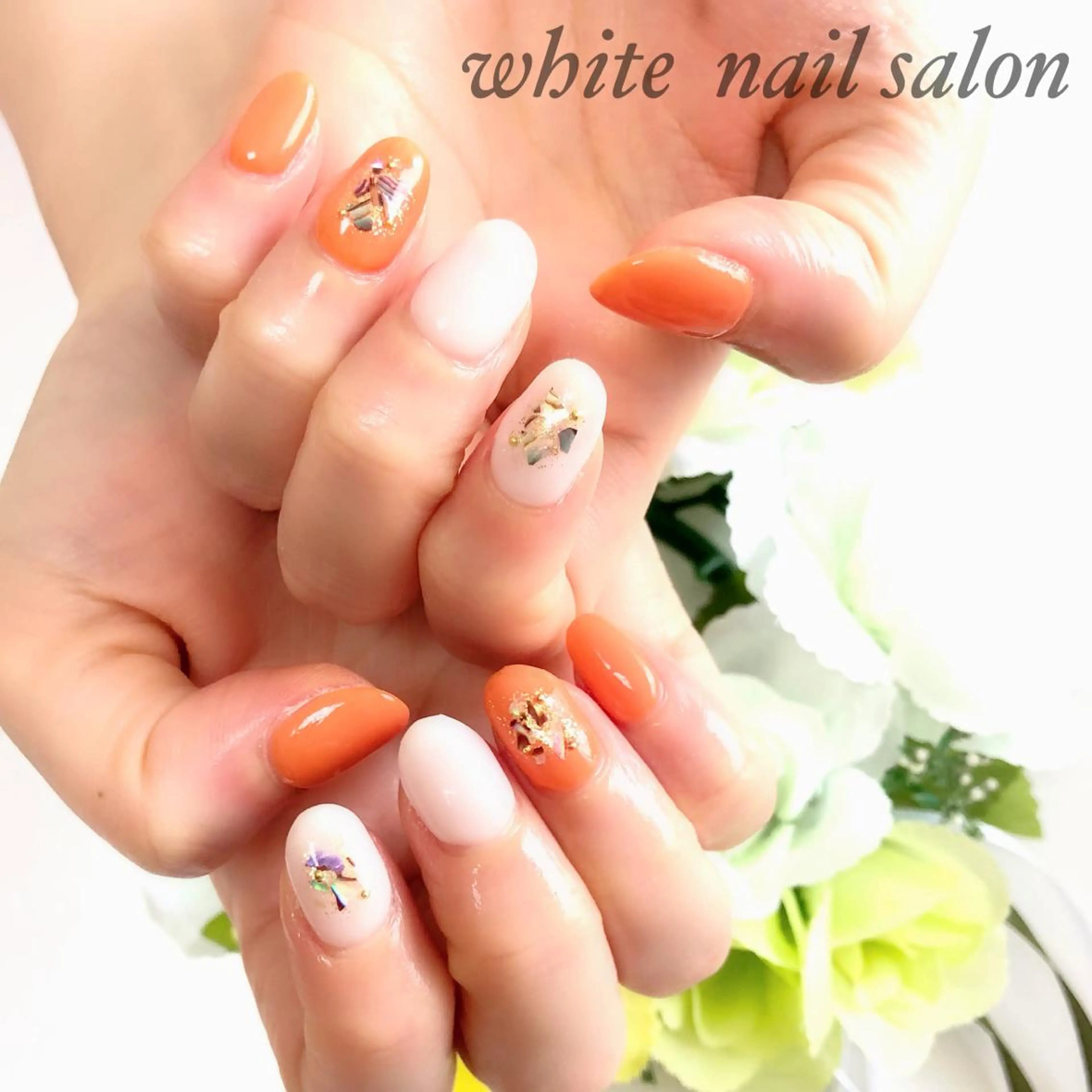 ネイル フットネイル ジェルネイル ハードジェル オフィスネイル スカルプネイル ハンドネイル white nail salonのネイルデザイン