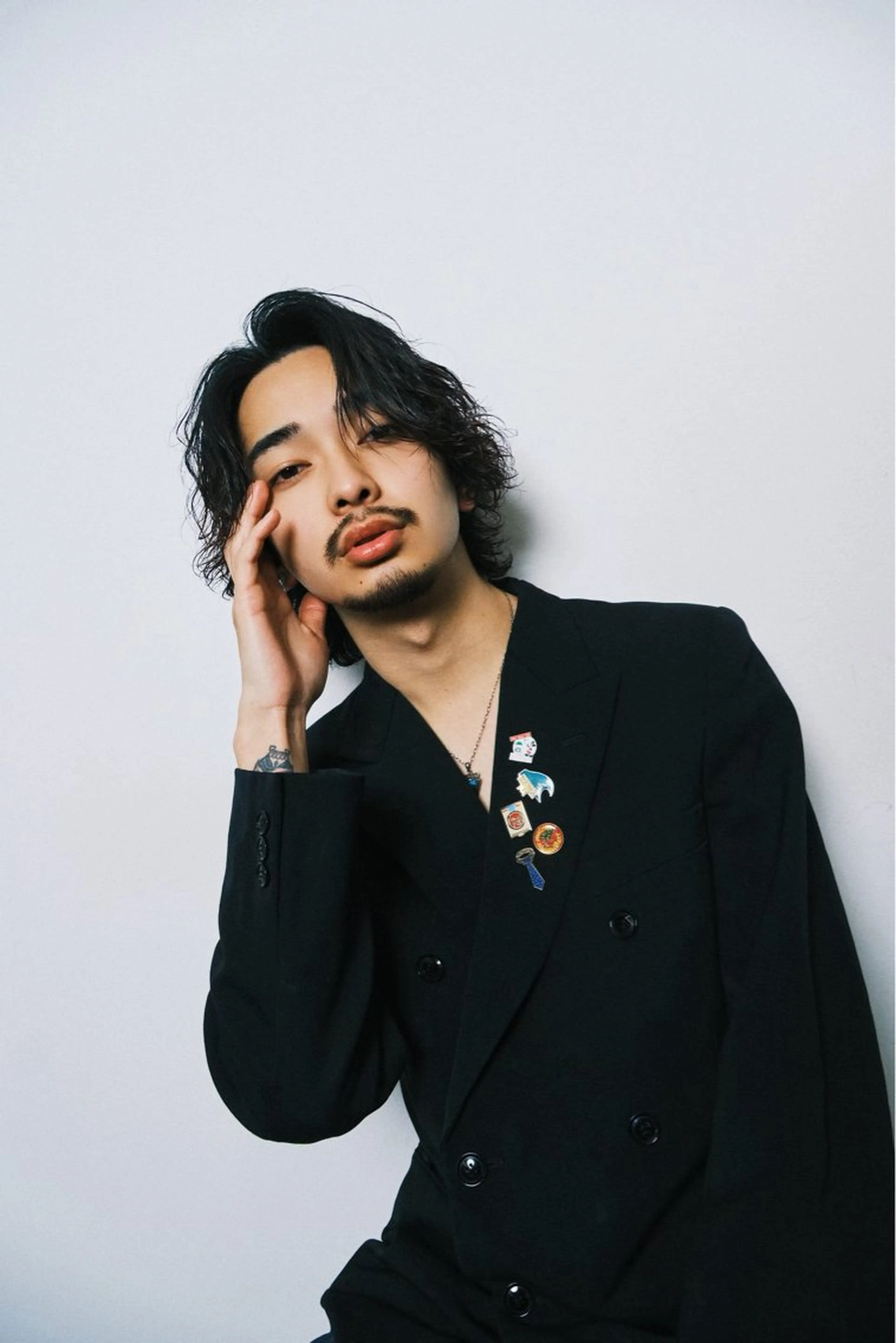 ミディアム パーマ ミディアムパーマ パーマ メンズパーマ特化 リズムのヘアスタイル