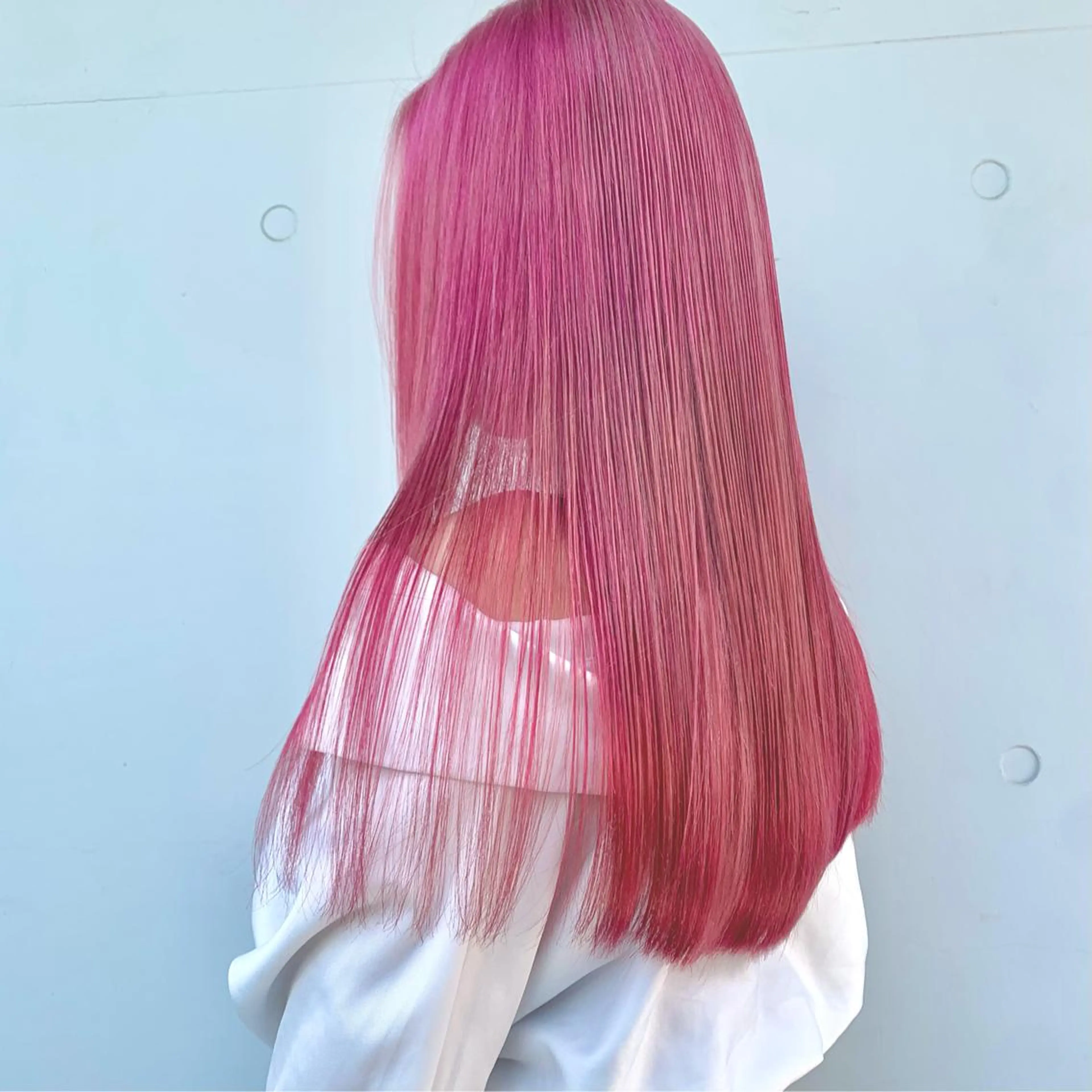 ロング カラー ブリーチ ケアブリーチ ダブルカラー インナーカラー ピンクカラー ヘアカラー トリートメント もにか🌞原宿/渋谷 🌝ブリーチカラーのヘアスタイル