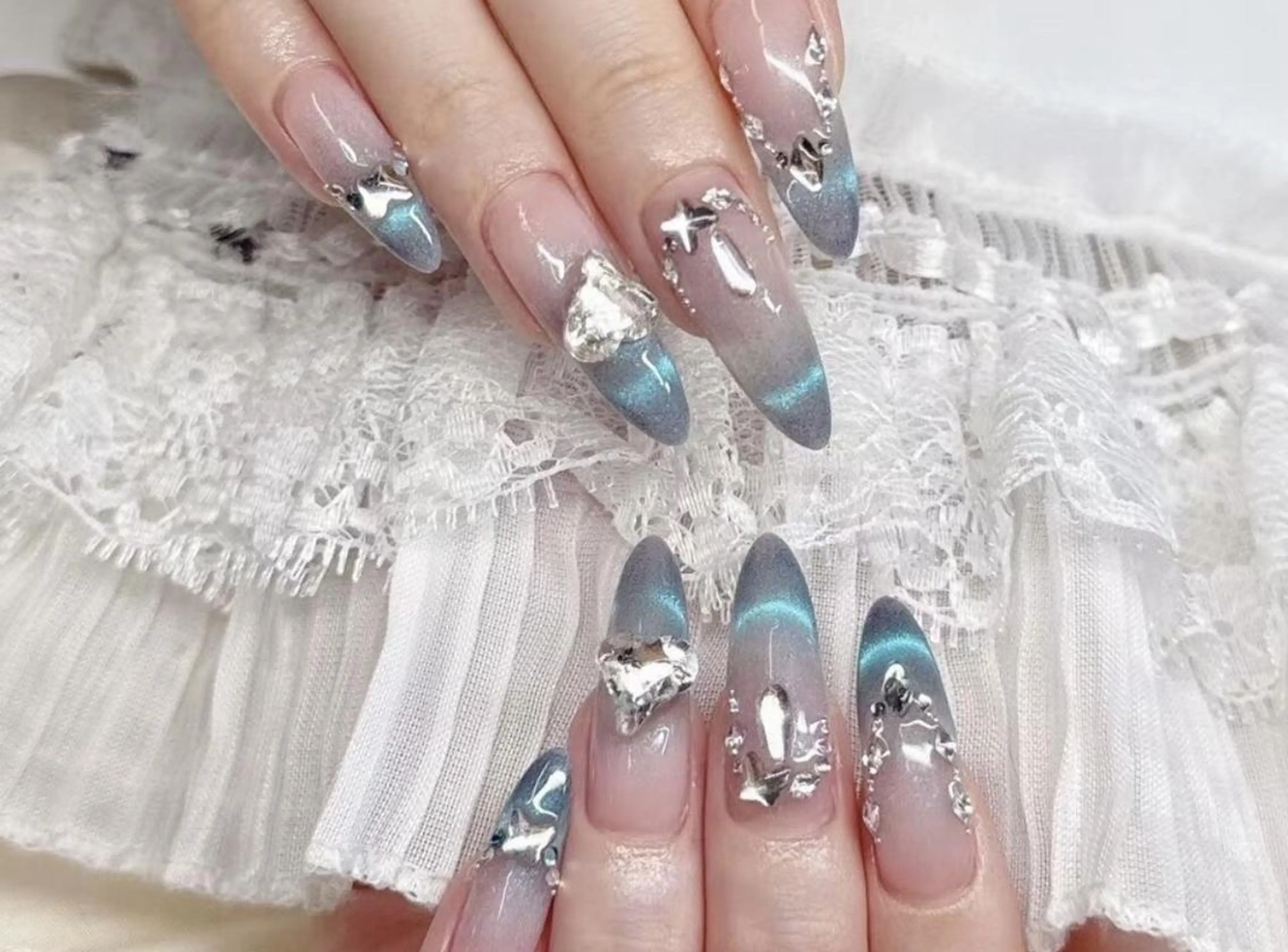 ネイル ハンドネイル 💙羽生 彩光💙のネイルデザイン