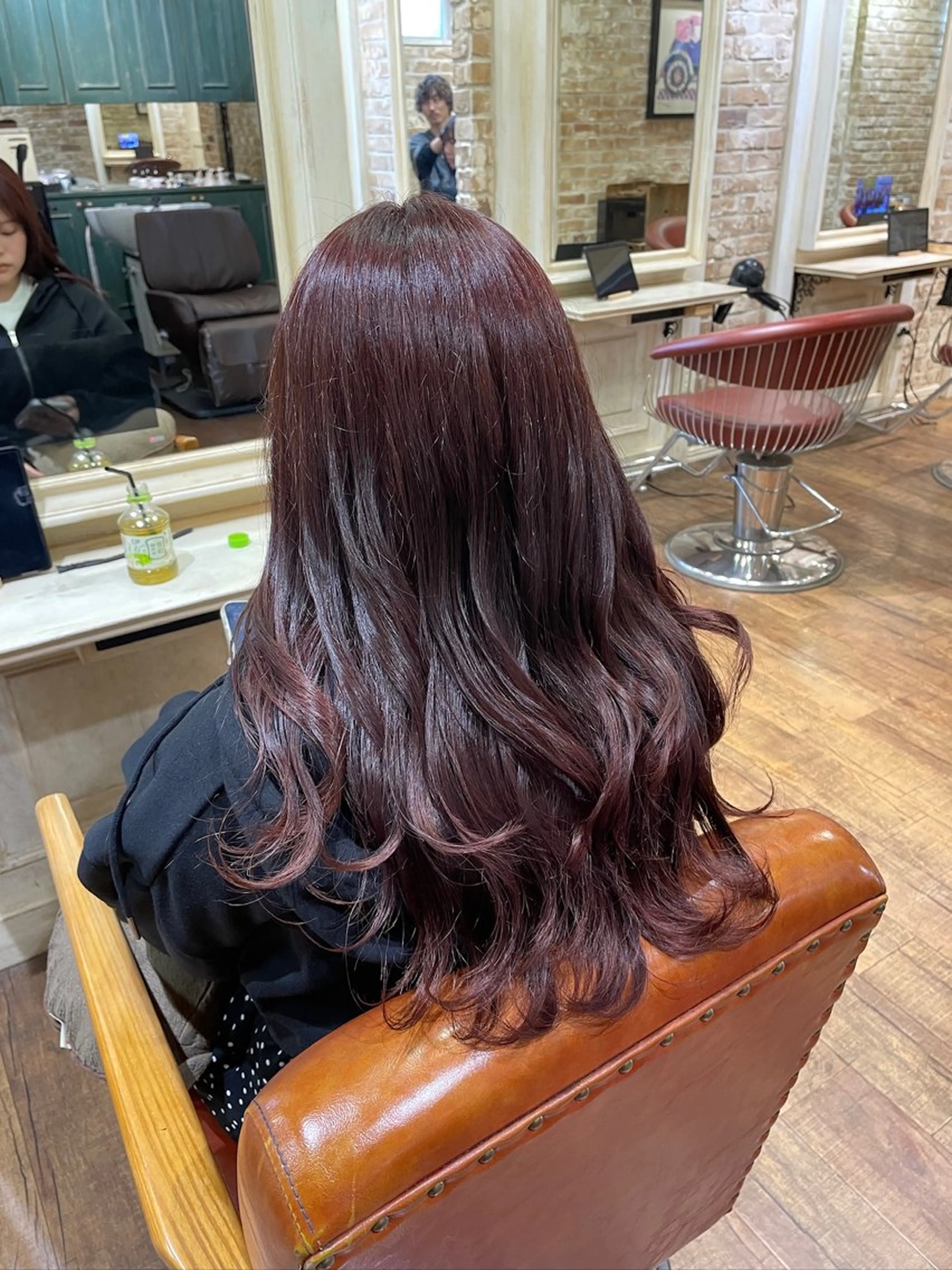 ロング カラー ボルドーカラー 💙加藤 凪桜💙のヘアスタイル