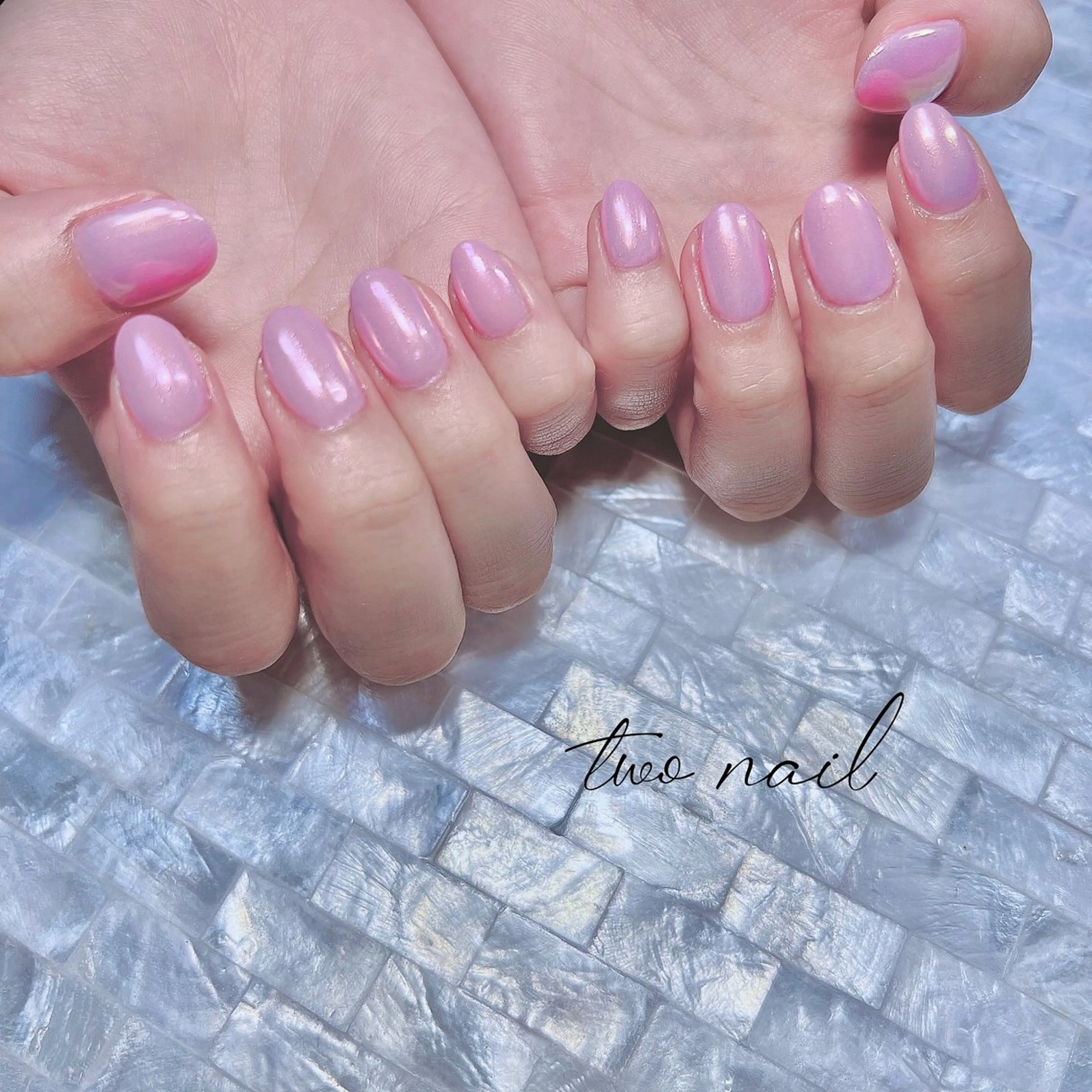 ネイル ネイルチップ ホワイト ハンドネイル two nailのネイルデザイン