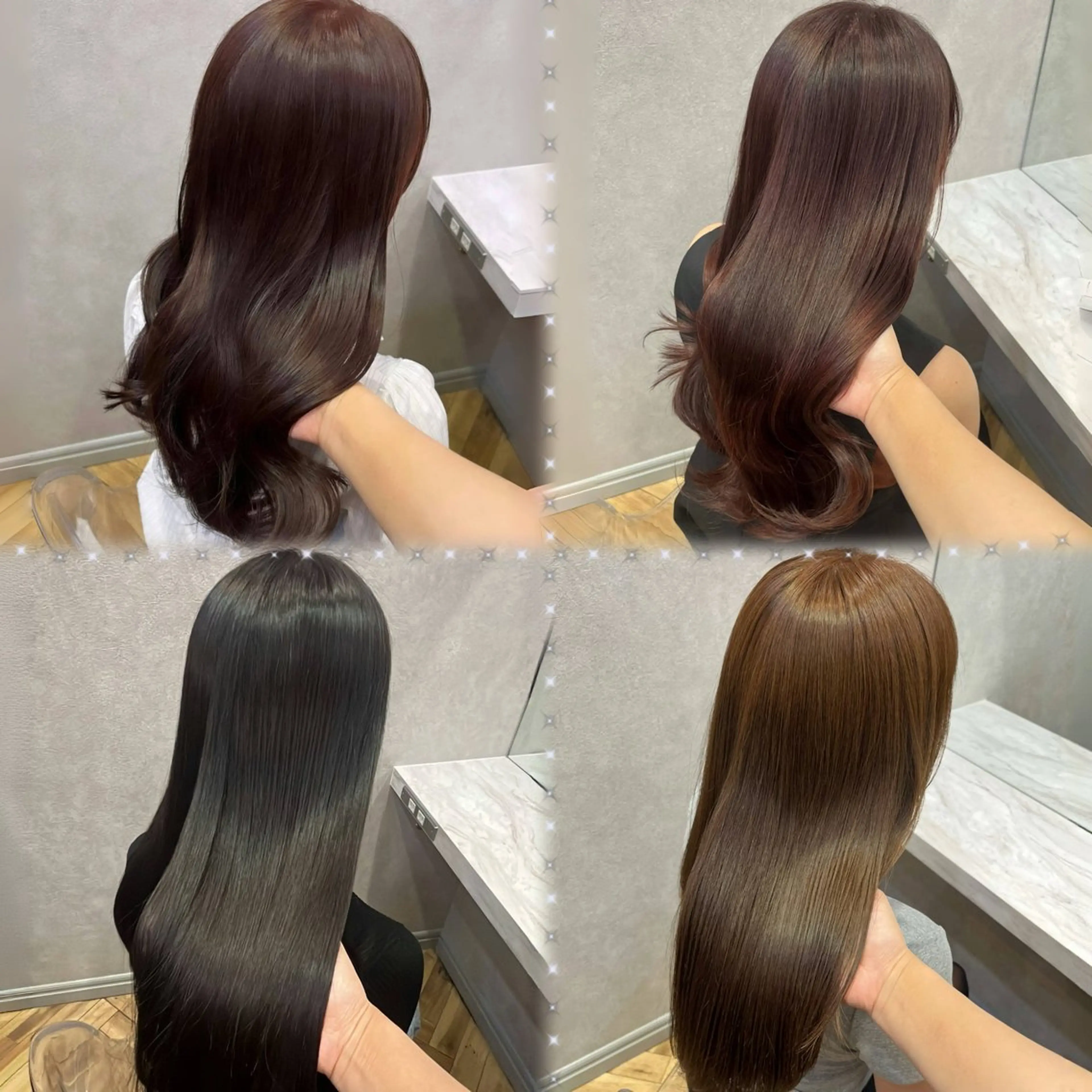 セミロング カット ヘアカラー 韓国🎀レイヤー/艶 髪/縮毛矯正/ユリナのヘアスタイル