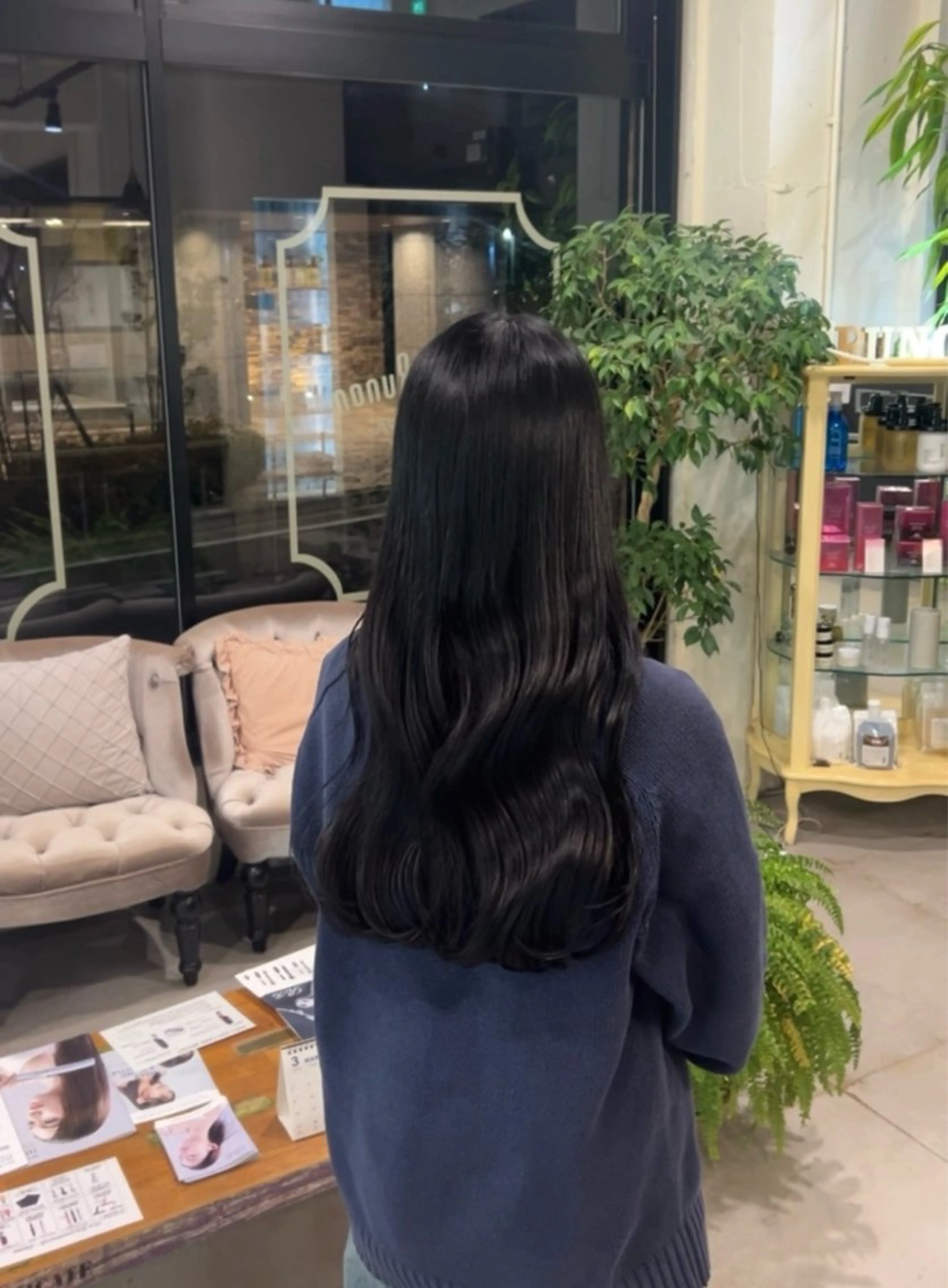 ロング カラー ヘアカラー トリートメント 🫐 キナリ🫐のヘアスタイル
